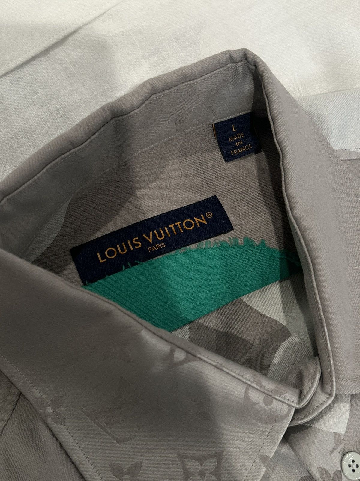 Louis Vuitton Louis Vuitton Long Sleeve Monogram Graphic Print Shirt Size US L / EU 52-54 / 3 - 5 Thumbnail