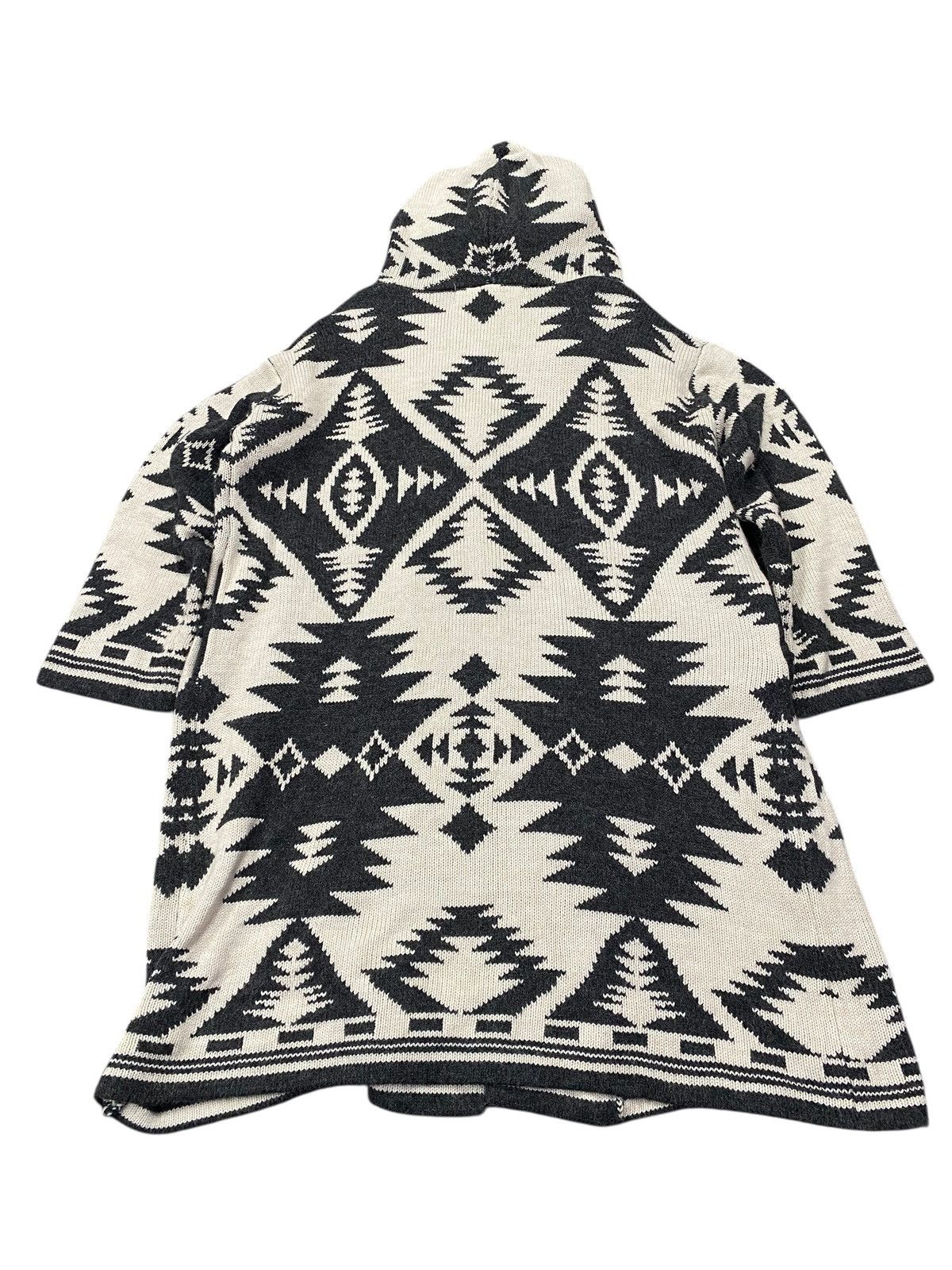 GOA Natural Vintage Goa navajo Tribal Knit Hooded Cardigan Size US XXL / EU 58 / 5 - 8 Thumbnail