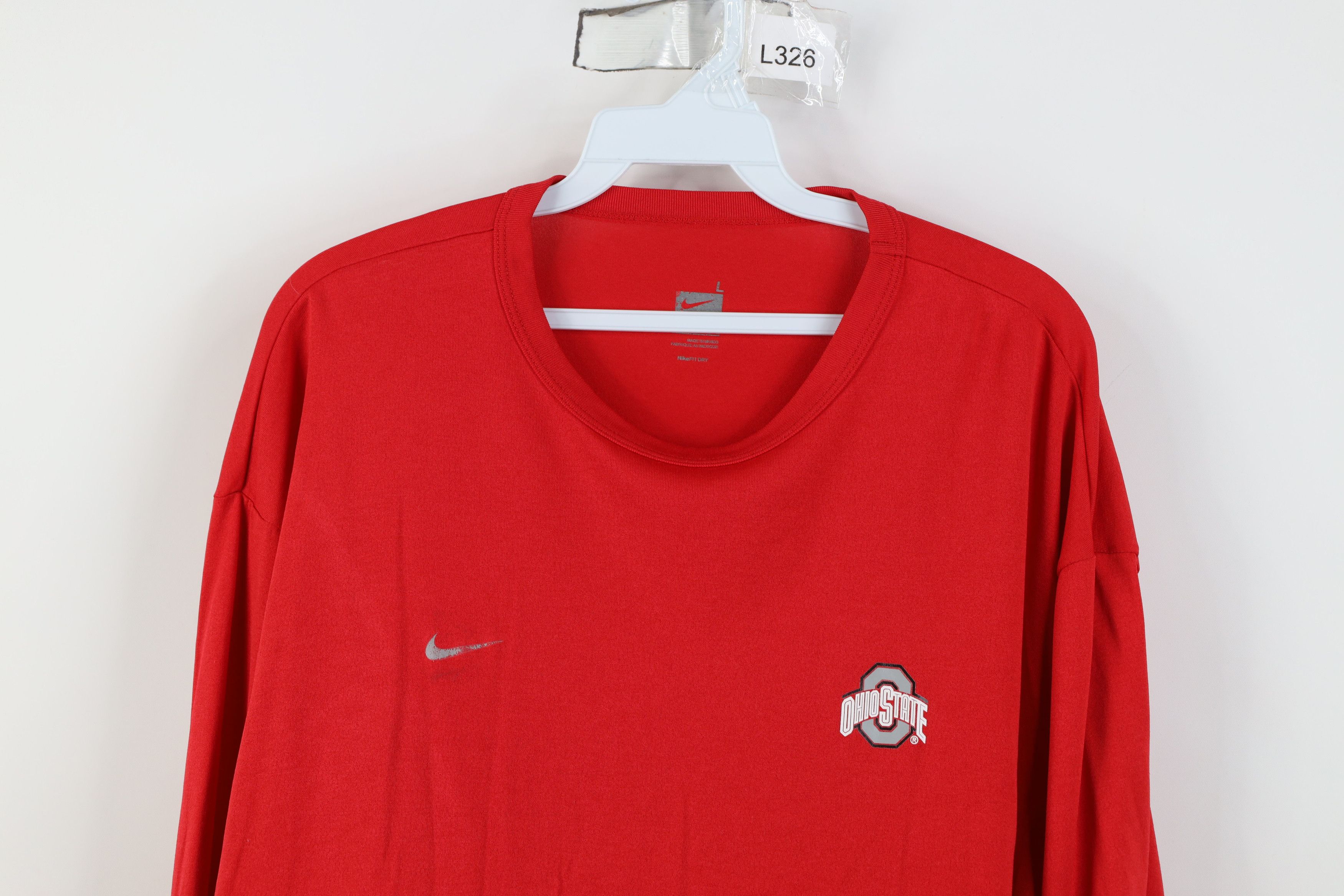 Nike Vintage Nike Ohio State University Long Sleeve T-Shirt Size US L / EU 52-54 / 3 - 2 Thumbnail
