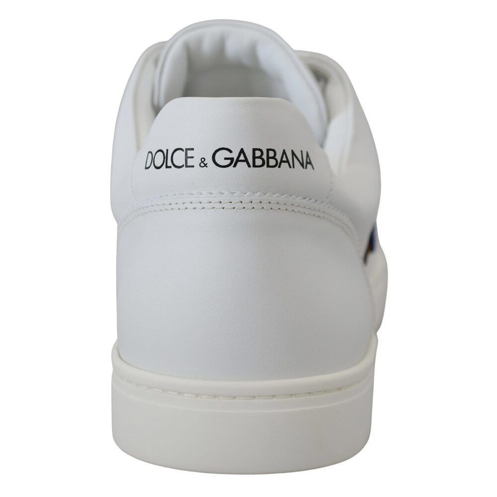 Dolce & Gabbana Dolce & Gabbana Elegant White Leather Men's Sneakers Size US 6 / EU 39 - 5 Thumbnail