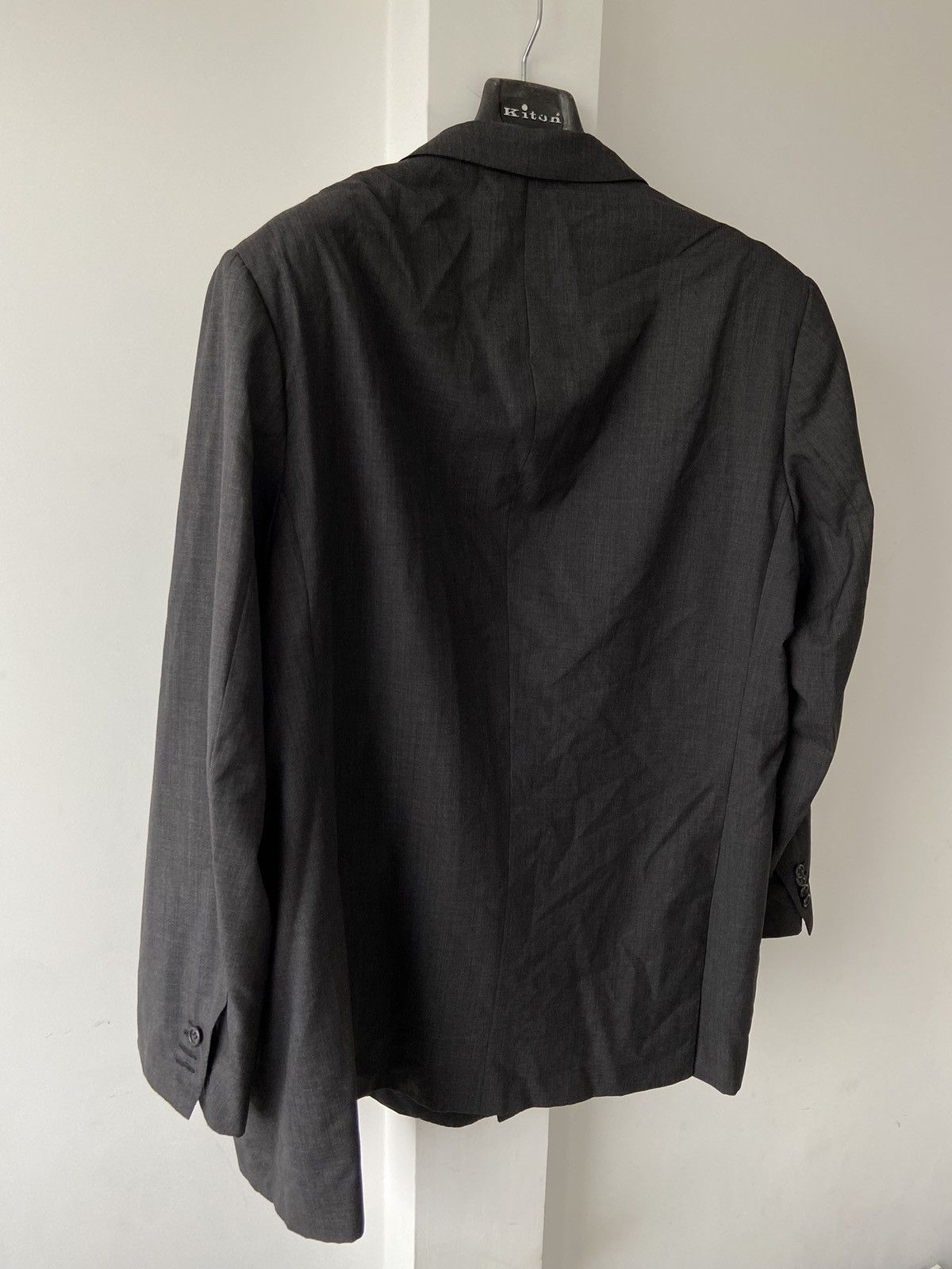 Kiton Kiton Napoli Double Breasted Grey Coat Jacket Size 64 Size 54L - 2 Thumbnail