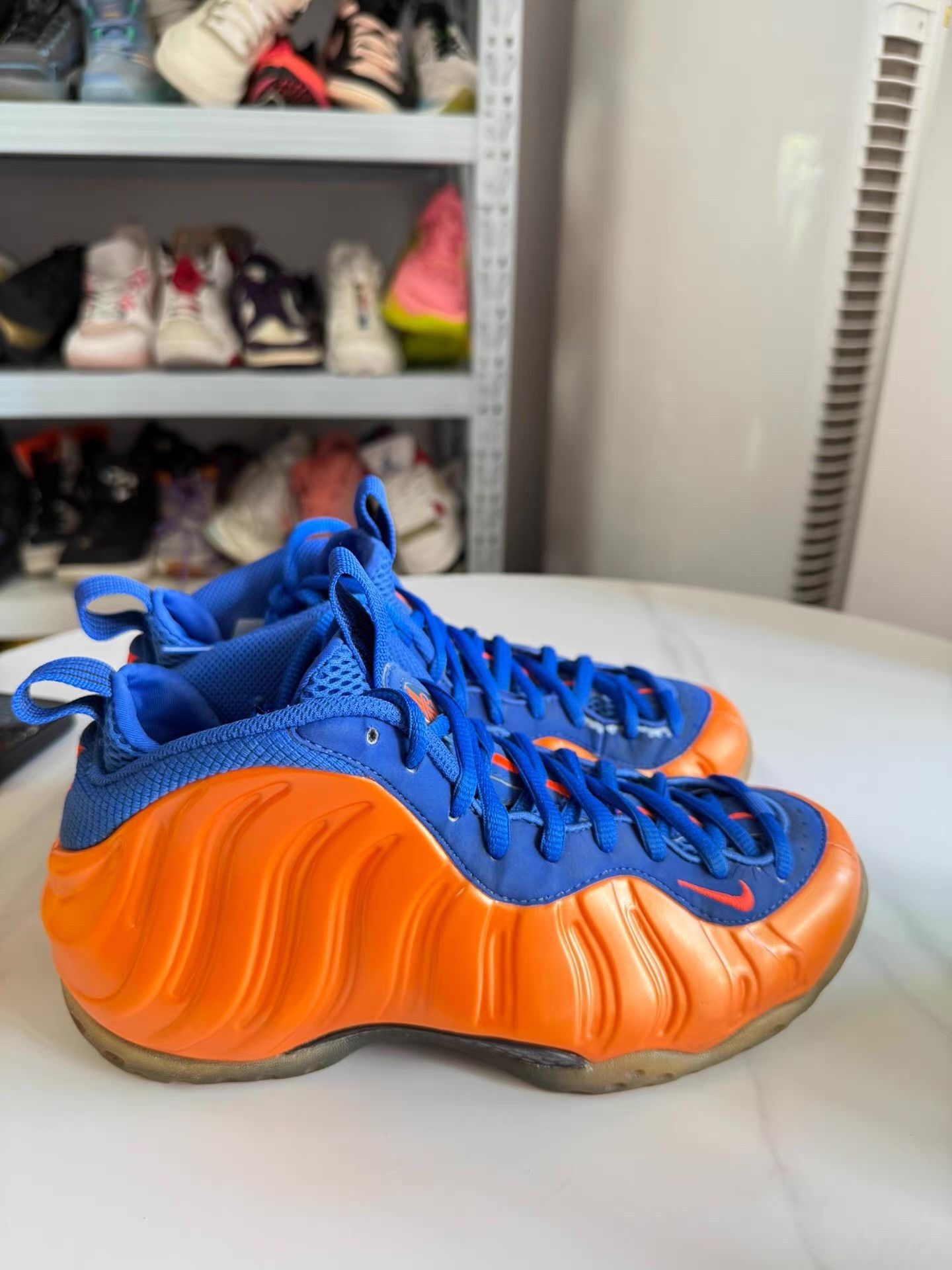 Nike Nike Air Foamposite One Knicksblue orange color block Q10 Size US 6.5 / EU 39-40 - 1 Thumbnail