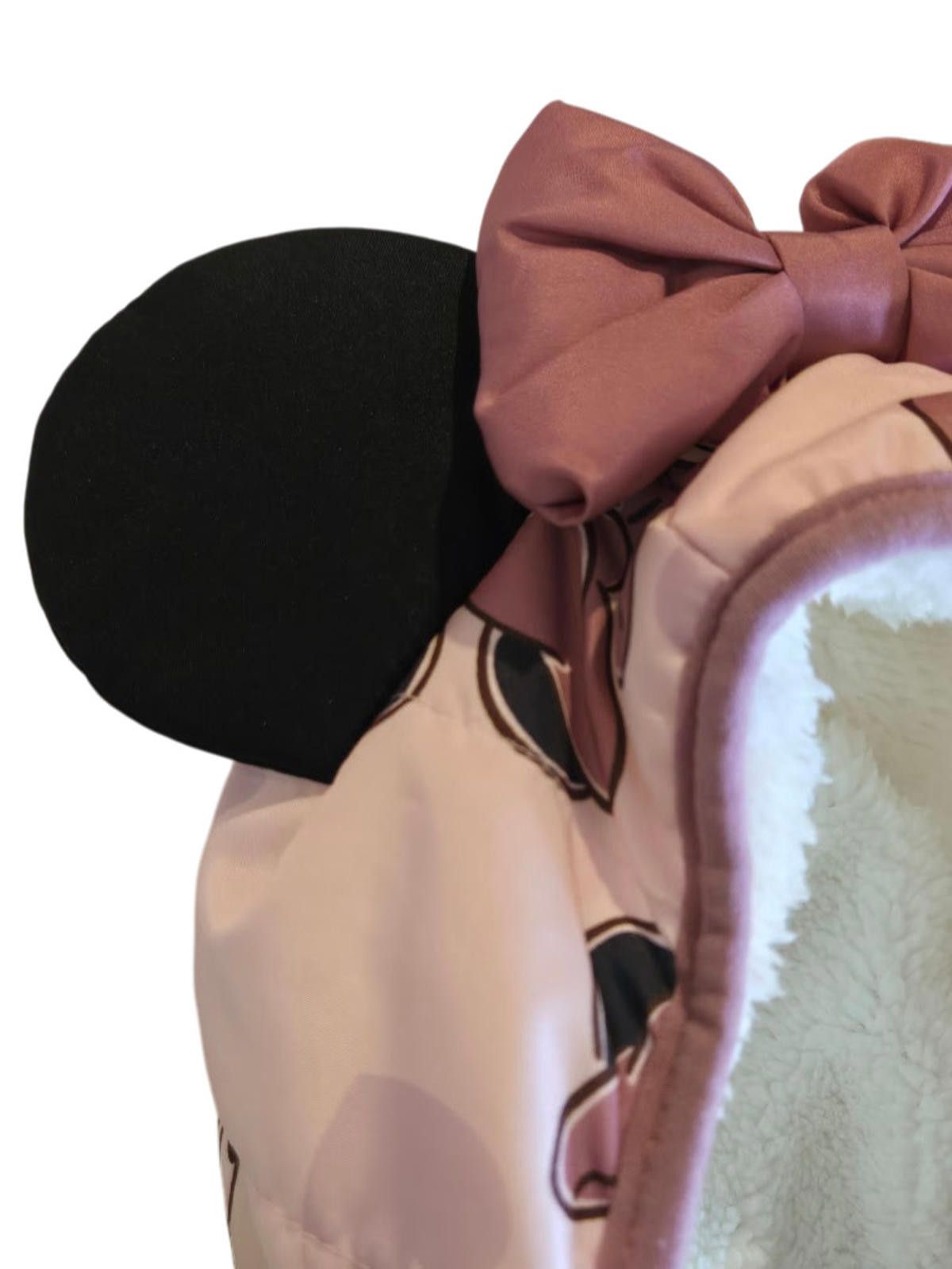 Disney Disney Minnie Mouse Puffer Jacket Hooded w/ Ears 24 M NWT Size US XXS / EU 40 - 2 Thumbnail