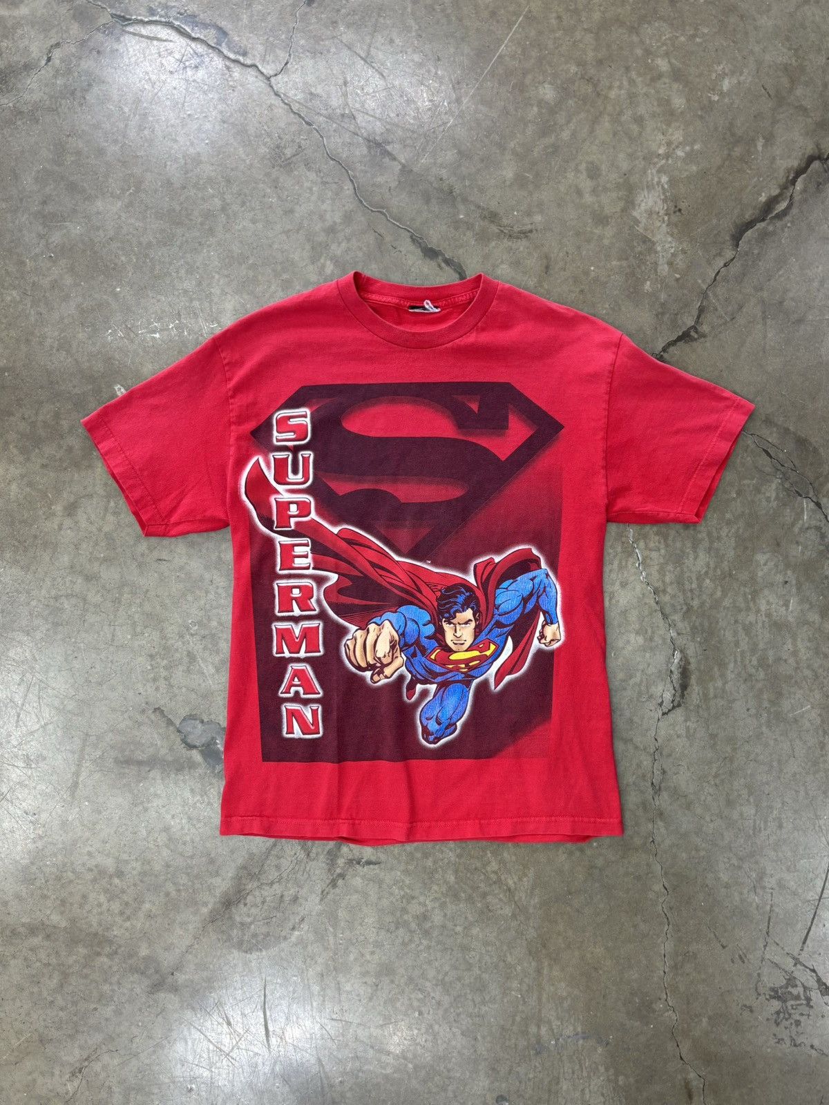 DC Comics × Vintage Vintage Superman Man Fly S Logo Tee Large Size US L / EU 52-54 / 3 - 2 Thumbnail