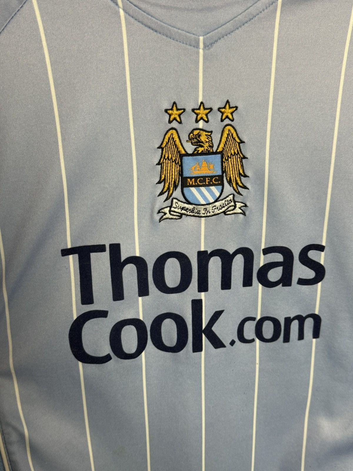 Le Coq Sportif Manchester City 07/08 Home Football Jersey Size US M / EU 48-50 / 2 - 3 Thumbnail