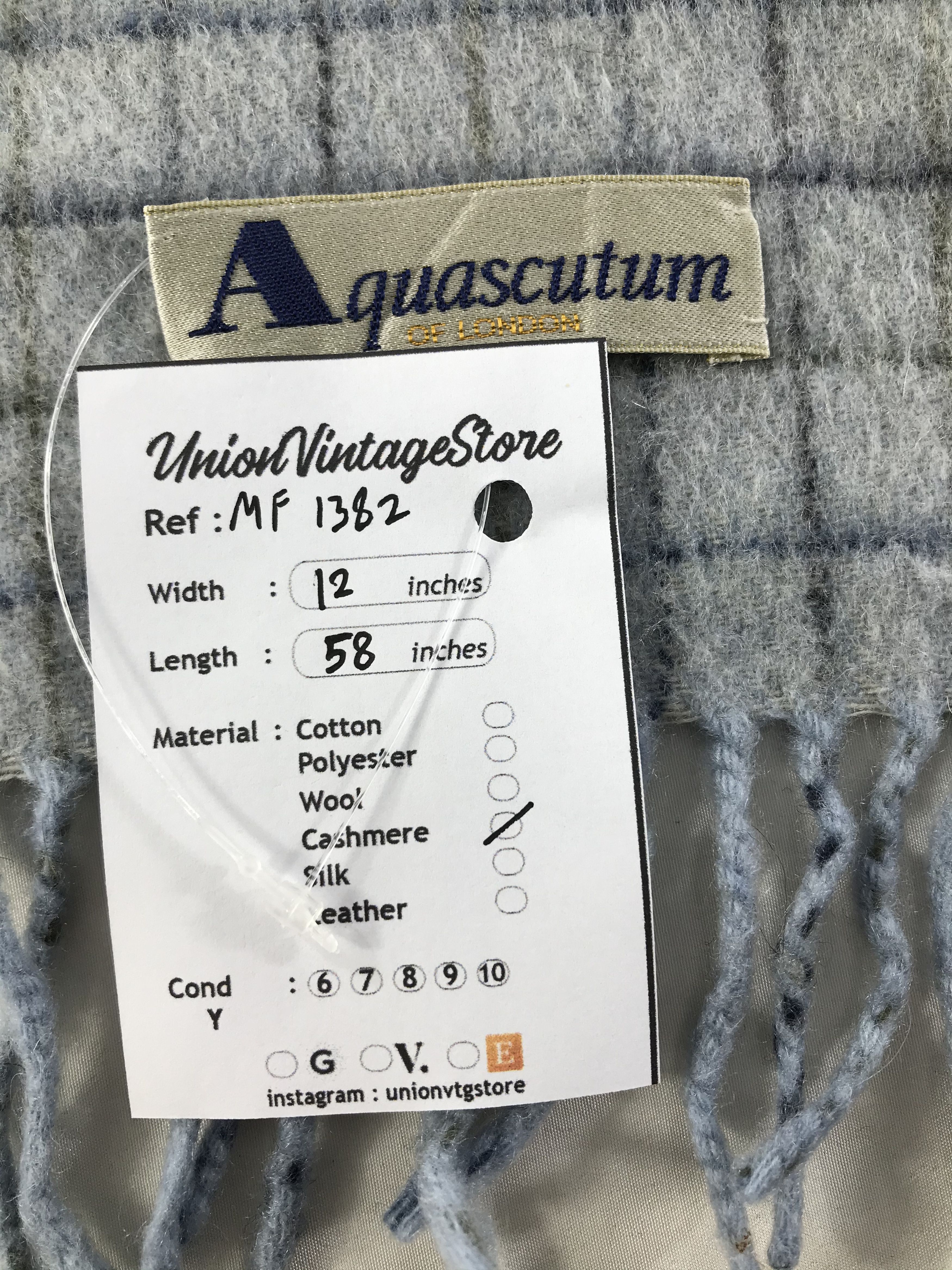 Aquascutum Vintage Aquascutum Scarf/Muffler/Neckwear MF1382 Size ONE SIZE - 6 Thumbnail
