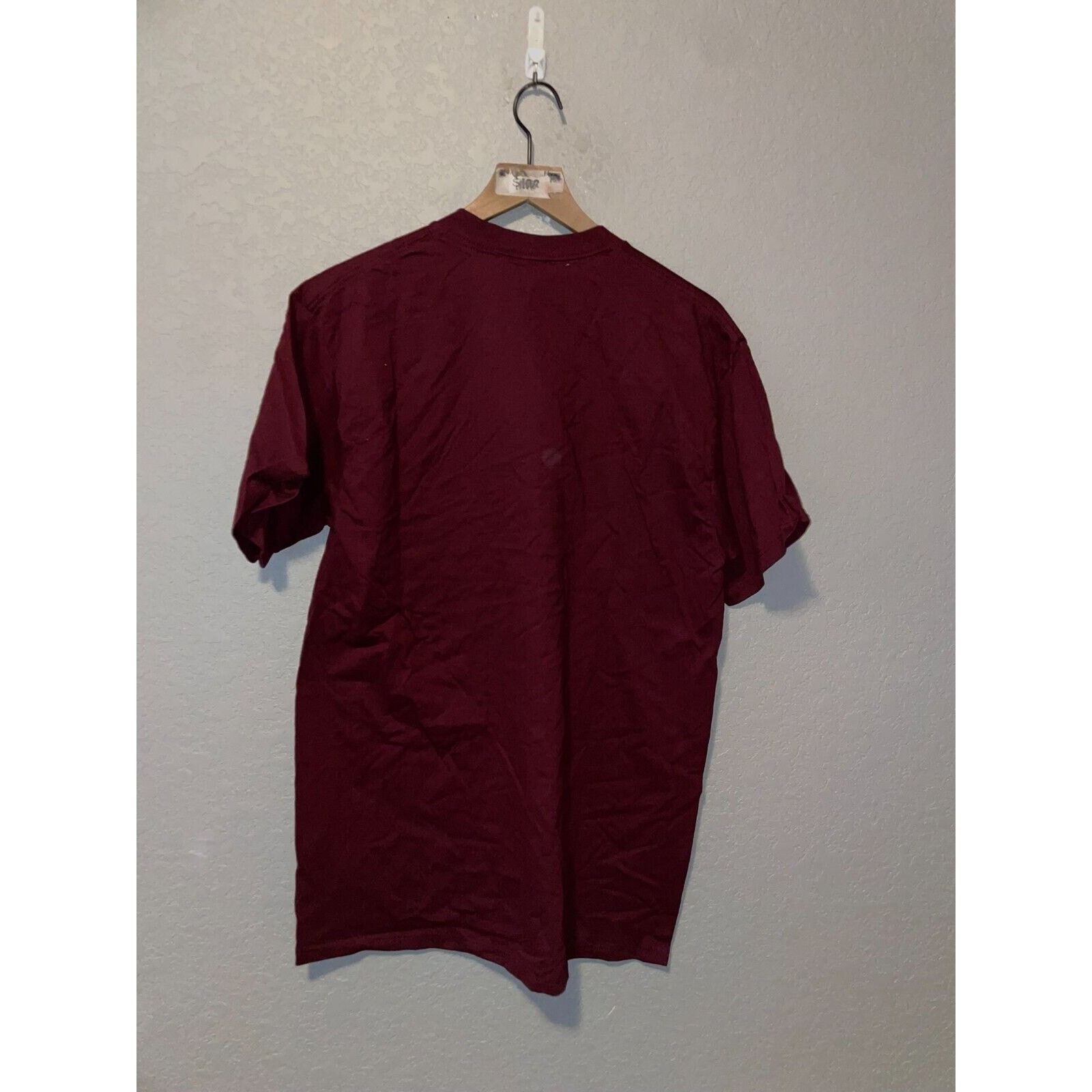 Jerzees Vintage Santa Fe Shirt Aboriginal Dancer Maroon Red Tee 90s Size US L / EU 52-54 / 3 - 6 Thumbnail