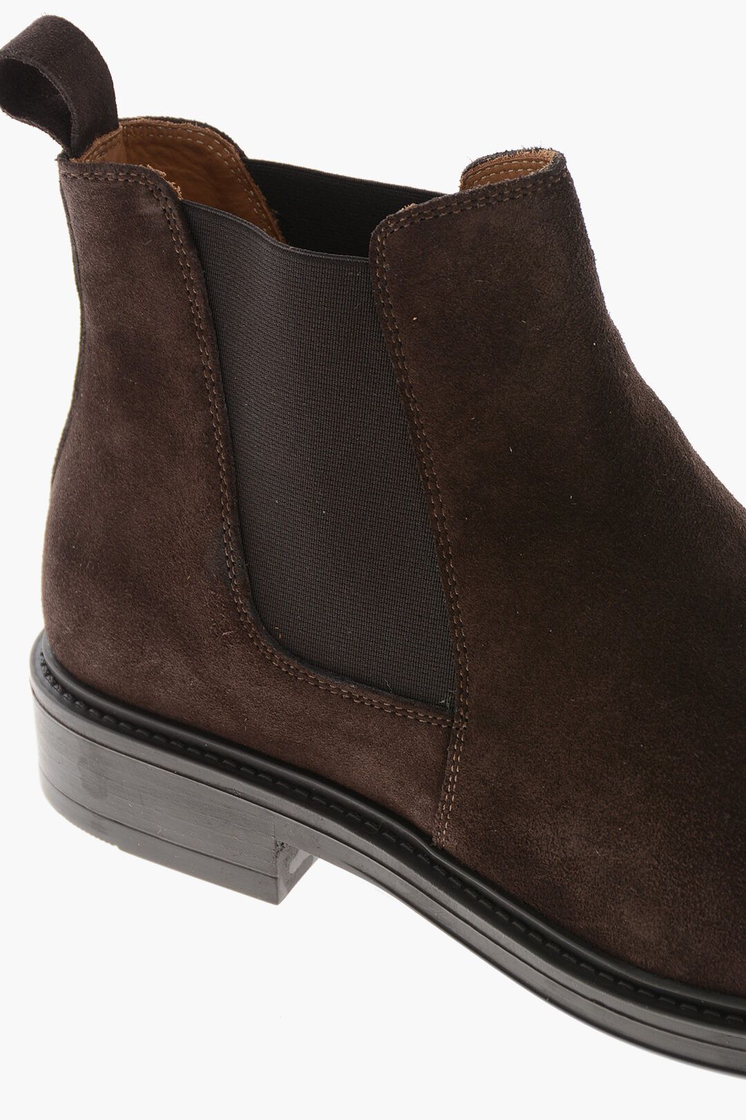 Testoni og1mm0226 Suede Chelsea Boots in Brown Size US 12 / EU 45 - 4 Thumbnail
