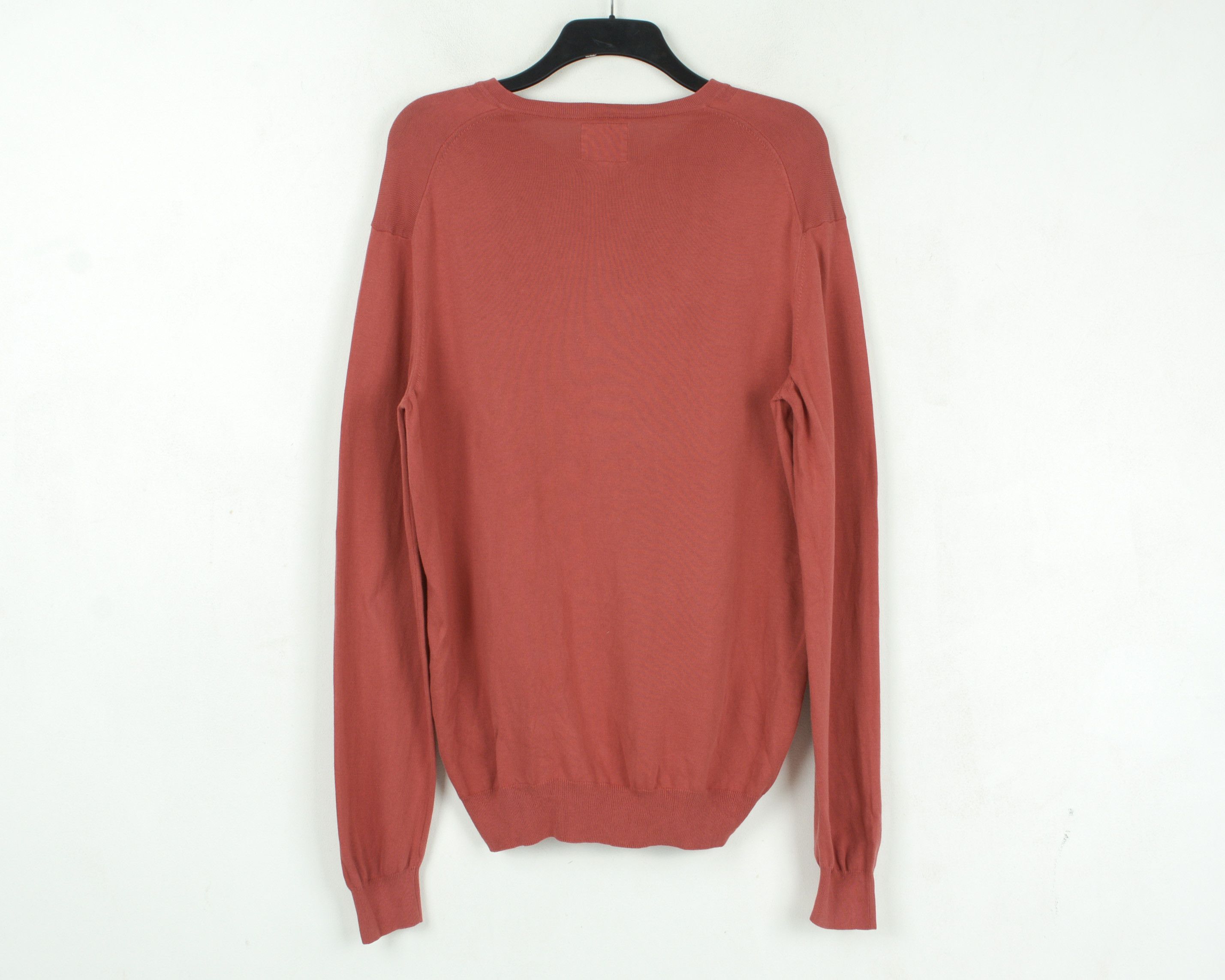 Marlboro Classics V-Neck Sweater Red Pullover Jumper Sweatshirt Thin Knit Size US XL / EU 56 / 4 - 4 Thumbnail