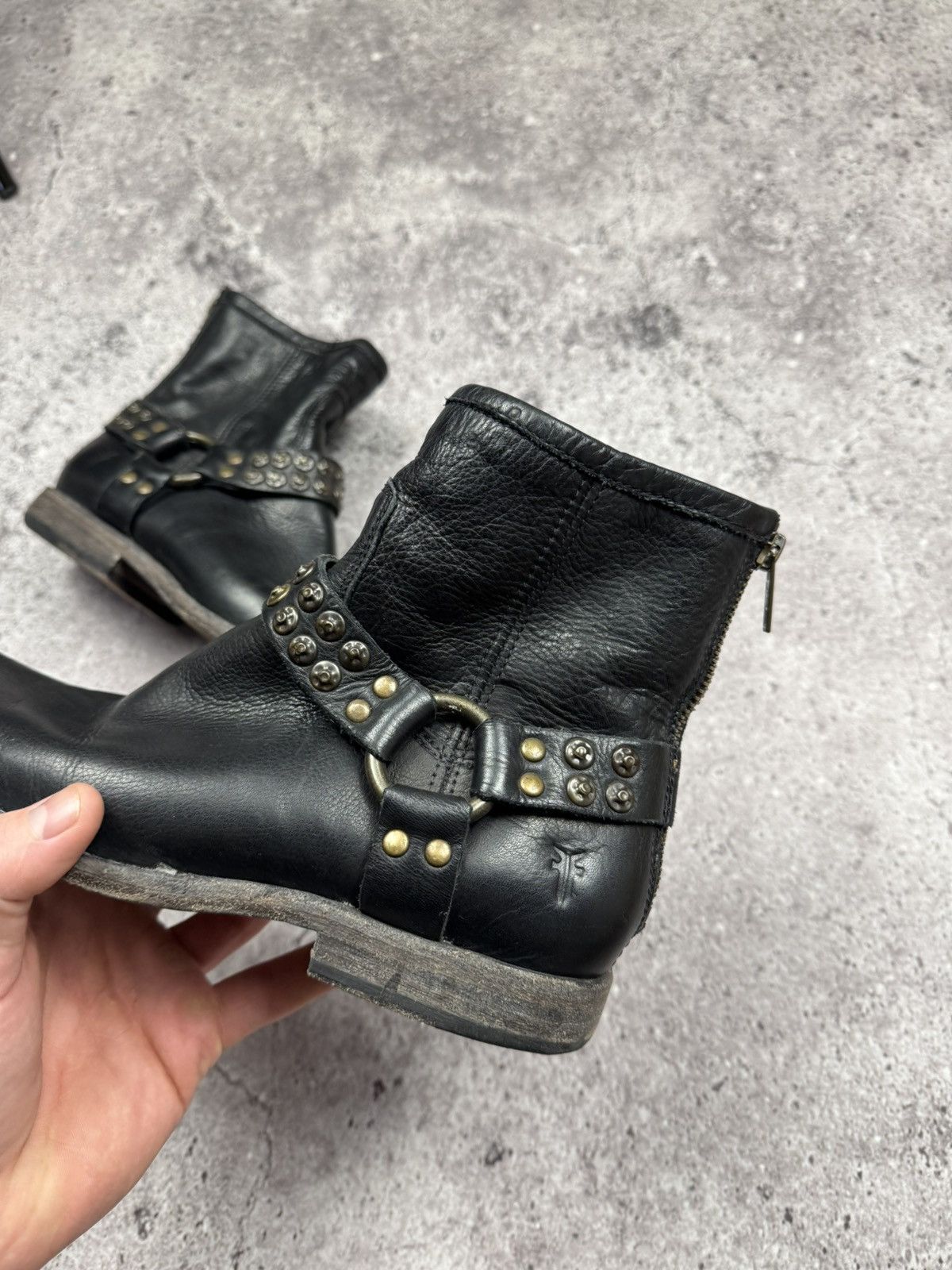 A.S.98 A.S 98 FRYE Vintage Leather Cowboy Boots Western shoes GUIDI Size US 7.5 / IT 37.5 - 6 Thumbnail