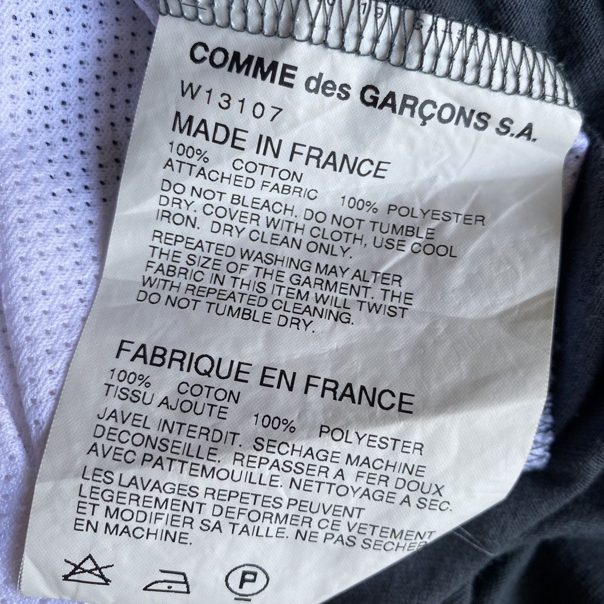 Comme Des Garcons Eyes T-Shirt Size Xl Black Allover Pattern