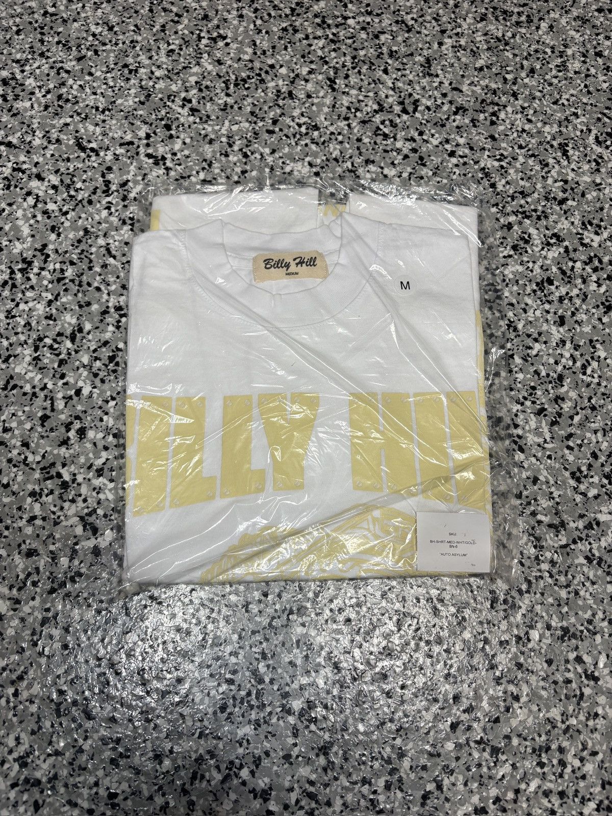 Billy Hill 2022 Billy Hill White/Gold “Auto Asylum” T-Shirt Size M Size US M / EU 48-50 / 2 - 4 Thumbnail