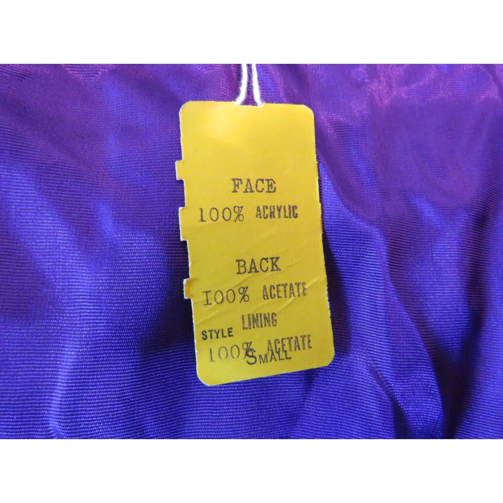 Vintage NOS Glentex Vintage Shirt Small Purple Yellow stripe LSU Tigers union made Size S / US 4 / IT 40 - 7 Thumbnail