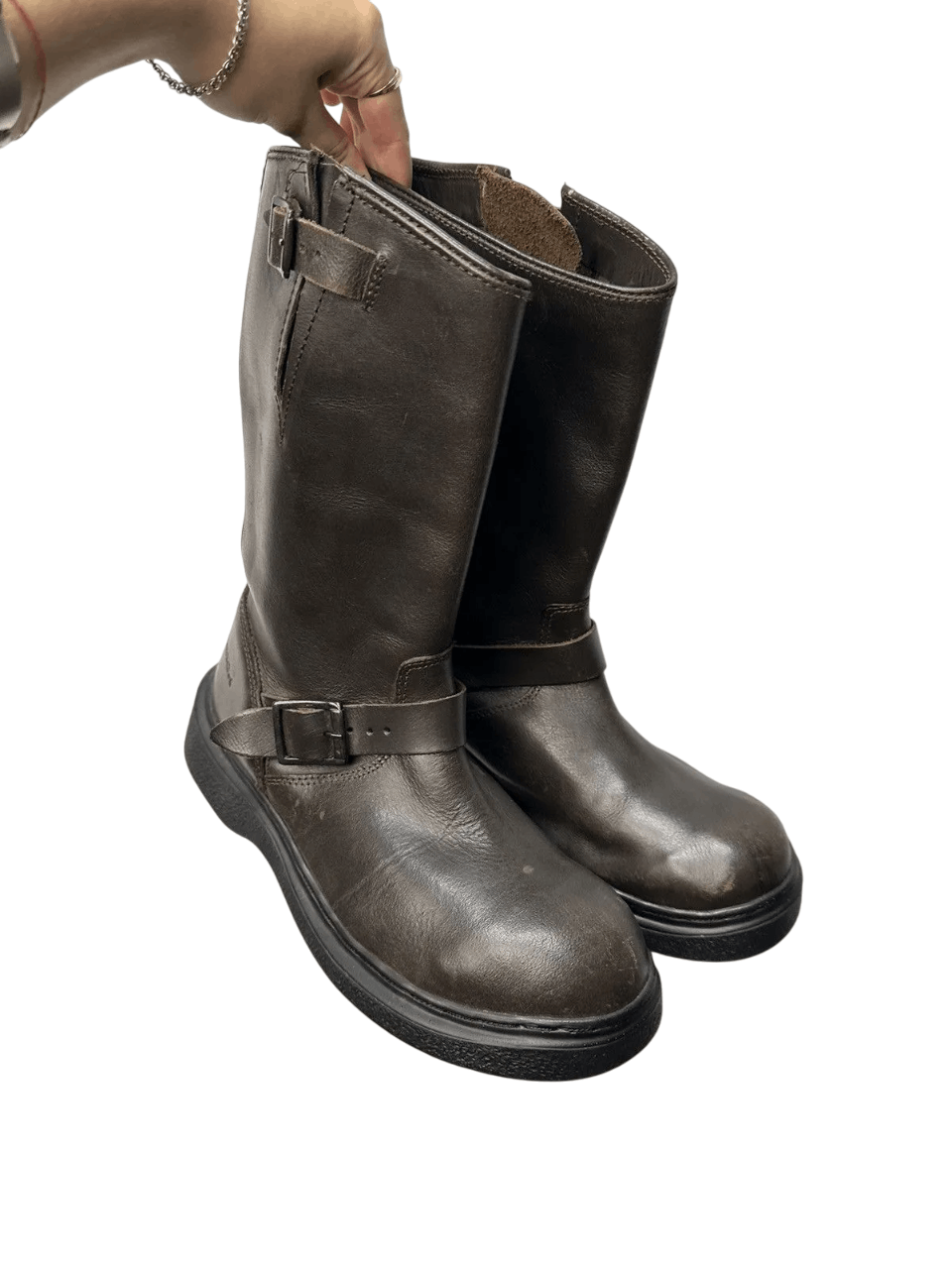 KMRii Vintage Leather Boots Hight Dirk Bikkembergs Style As 98 | Grailed