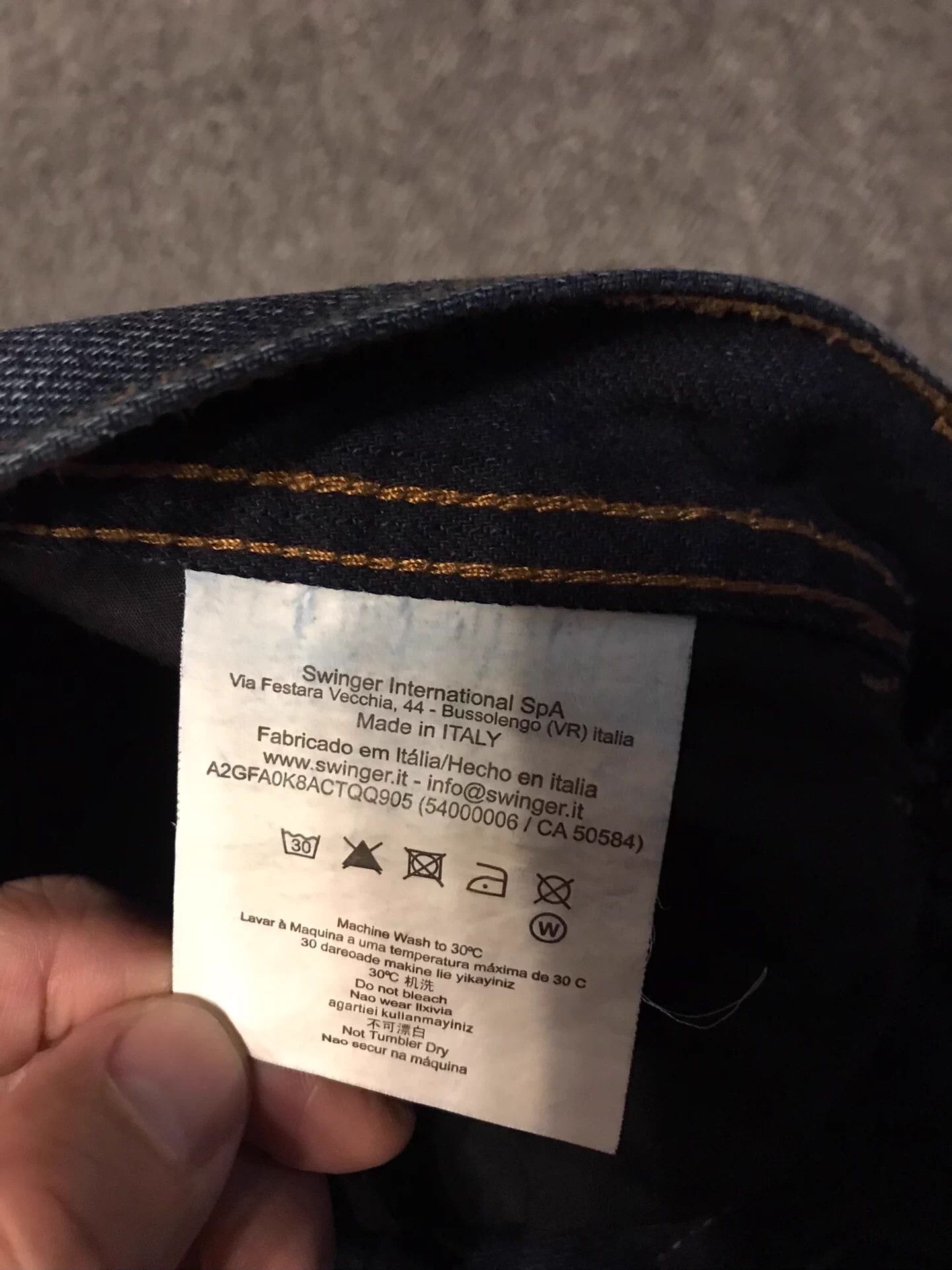Versace Versace Jeans Heavy Rivet Straight 33 Near New Size US 33 - 6 Thumbnail