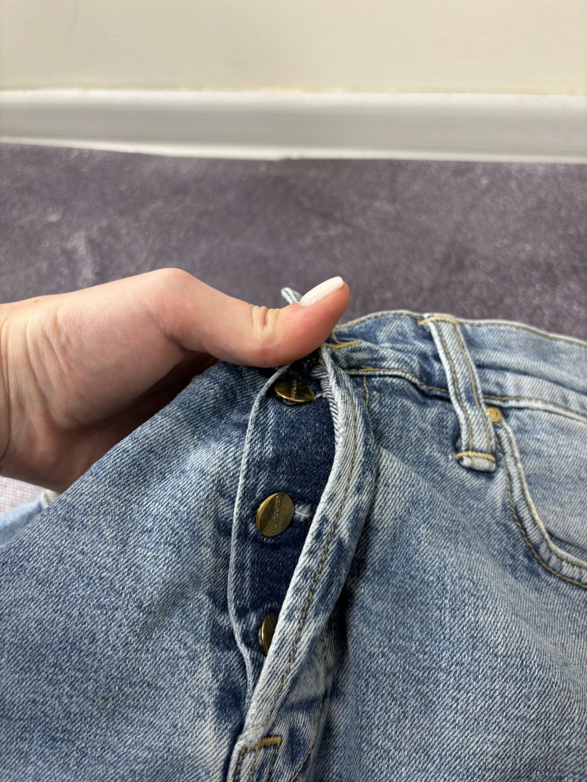 Carhartt Vintage Carhartt Light Blue Denim Work Hype Klondike Jeans Size US 29 - 12 Thumbnail