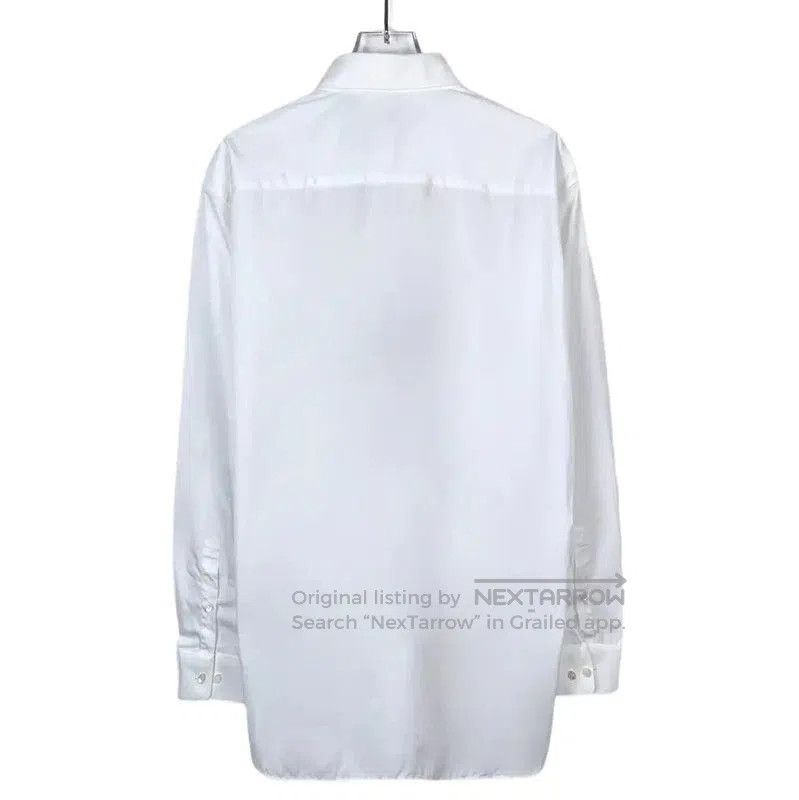 Burberry Burberry White Cotton Long Sleeve Shirt. Size S / US 4 / IT 40 - 2 Thumbnail