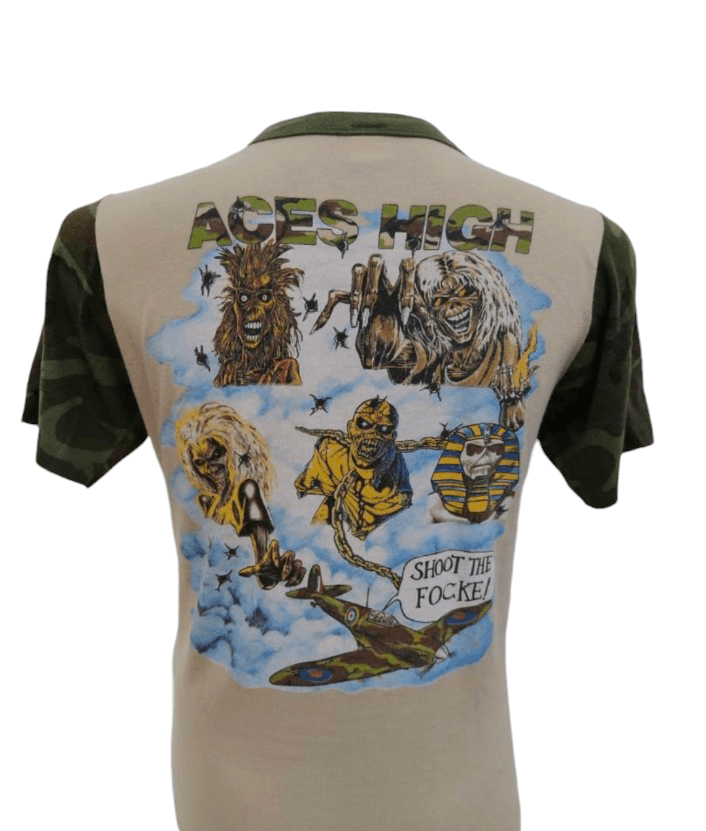 Band Tees Vintage tee iron maiden camo Size US M / EU 48-50 / 2 - 1 Thumbnail