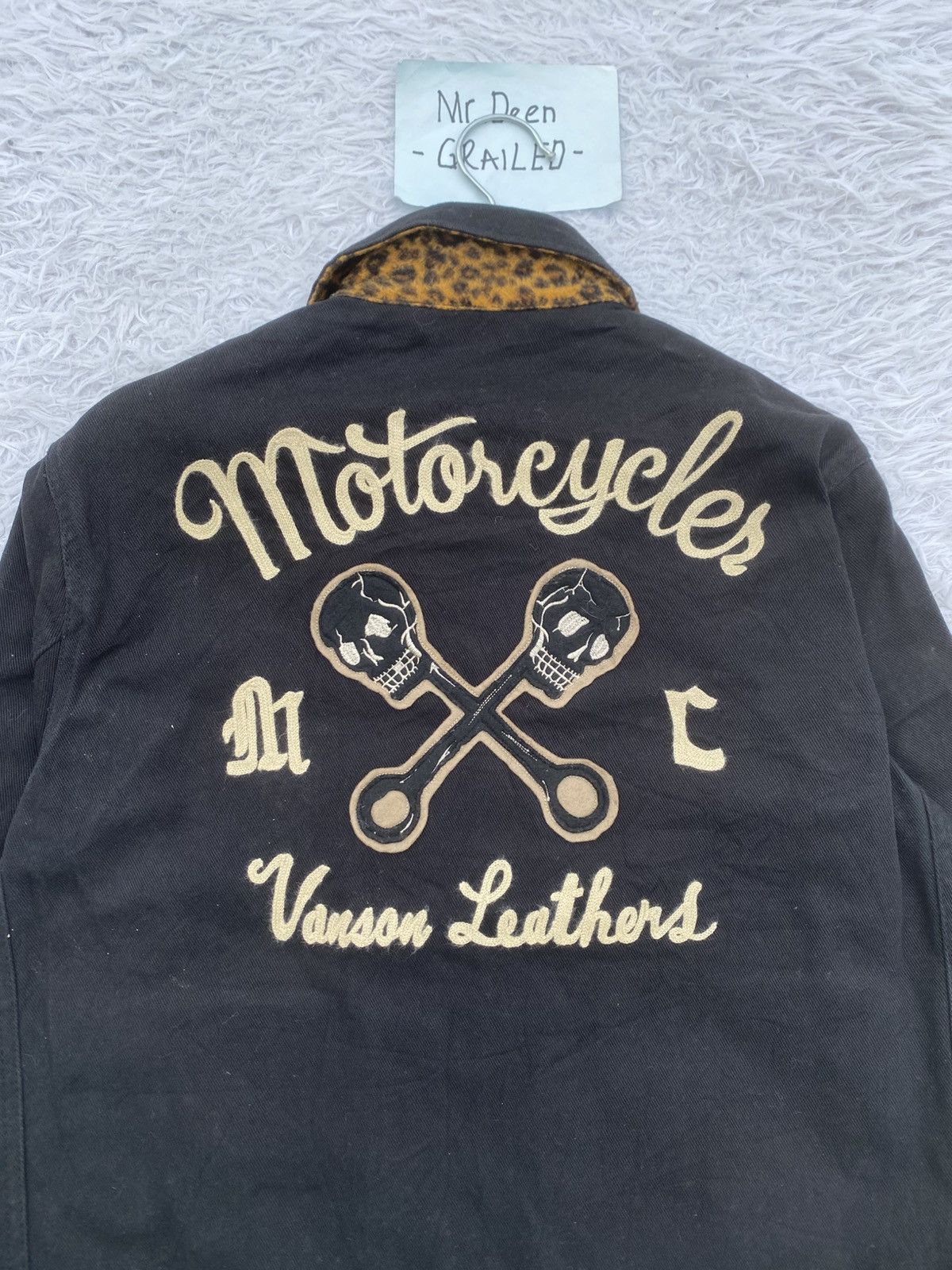 Japanese Brand Rare Vintage 90s Vanson Leather Cotton Jacket Size US M / EU 48-50 / 2 - 7 Thumbnail