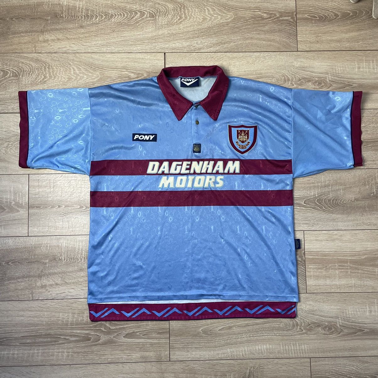 PONY WEST HAM UNITED 1995-1997 AWAY FOOTBAL SHIRT SOCCER PONY xxl Size US XXL / EU 58 / 5 - 1 Thumbnail