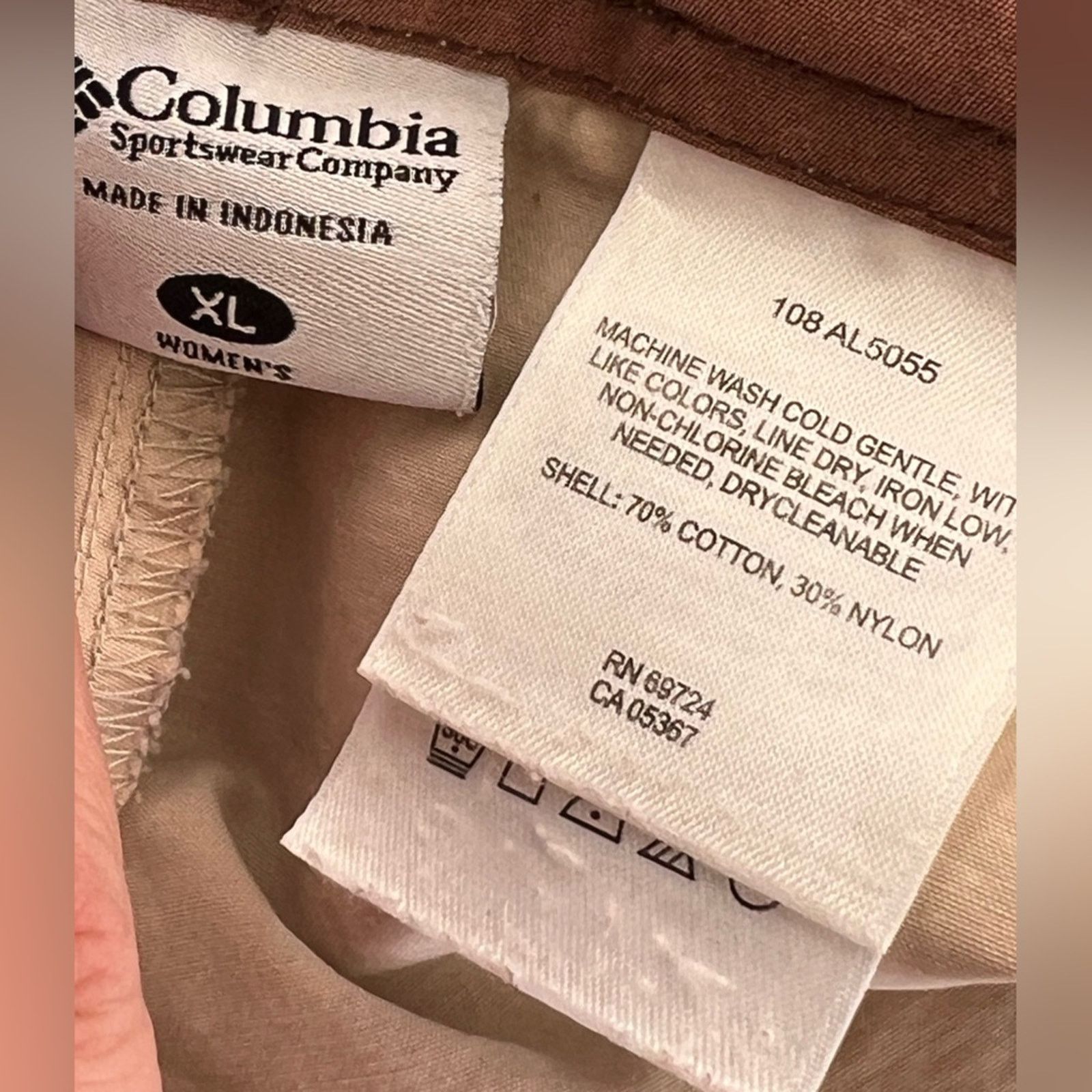 Columbia Columbia Sports Women's Khaki Skirt Size XL - COTTON NYLON Size 34" / US 12 / IT 48 - 5 Thumbnail