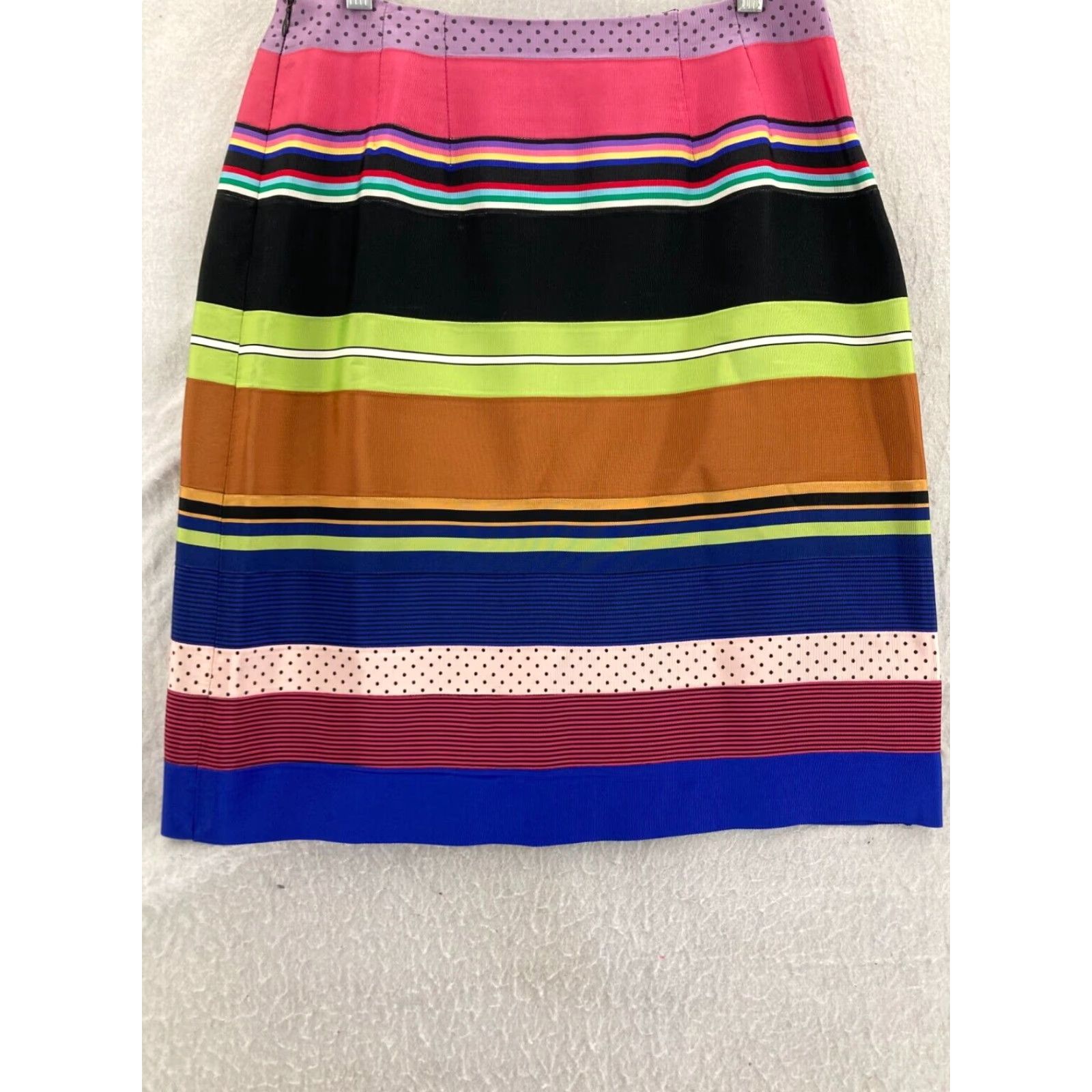 J.McLaughlin J. McLaughlin Multicolor Striped Skirt Womens 10 Short Size 32" / US 10 / IT 46 - 5 Thumbnail