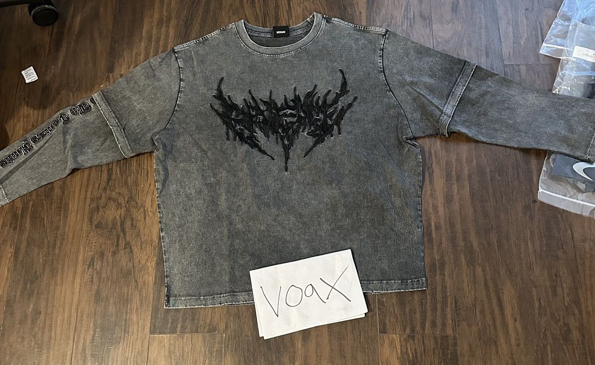 Revenge Metal Double Layer Long Sleeve Vintage Tee Black Size US M / EU 48-50 / 2 - 1 Thumbnail