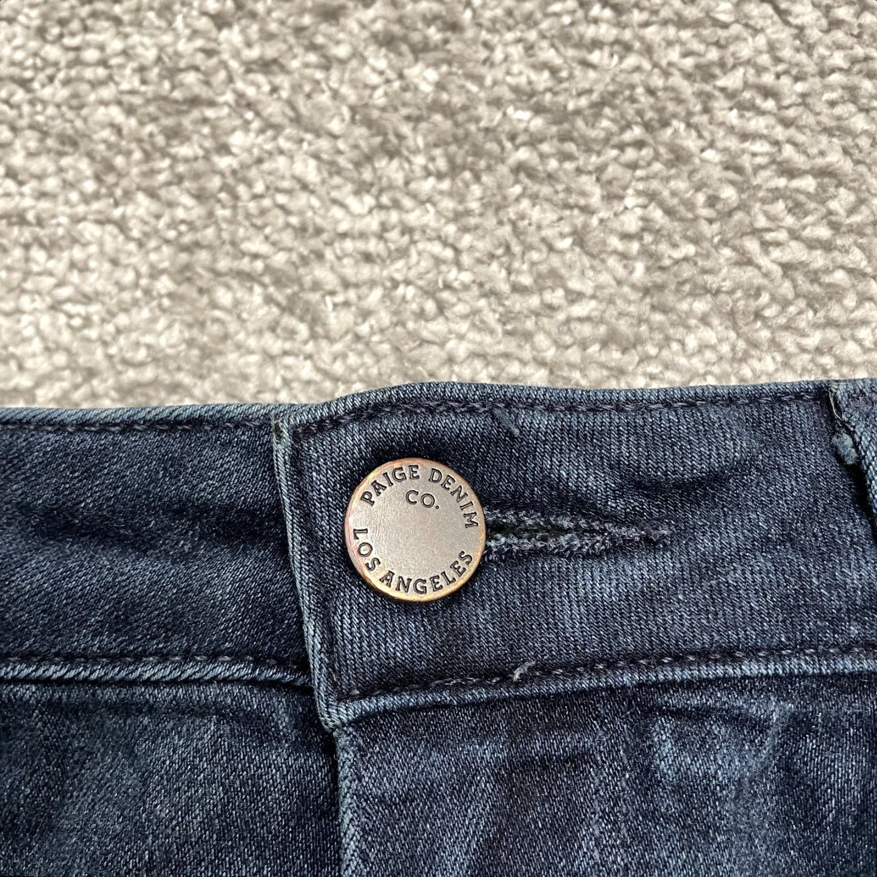 Paige Paige Verdugo Ankle Jeans Womens 29 Blue Mid Rise Soft Stretch Denim 30x27 Size 29" - 3 Thumbnail