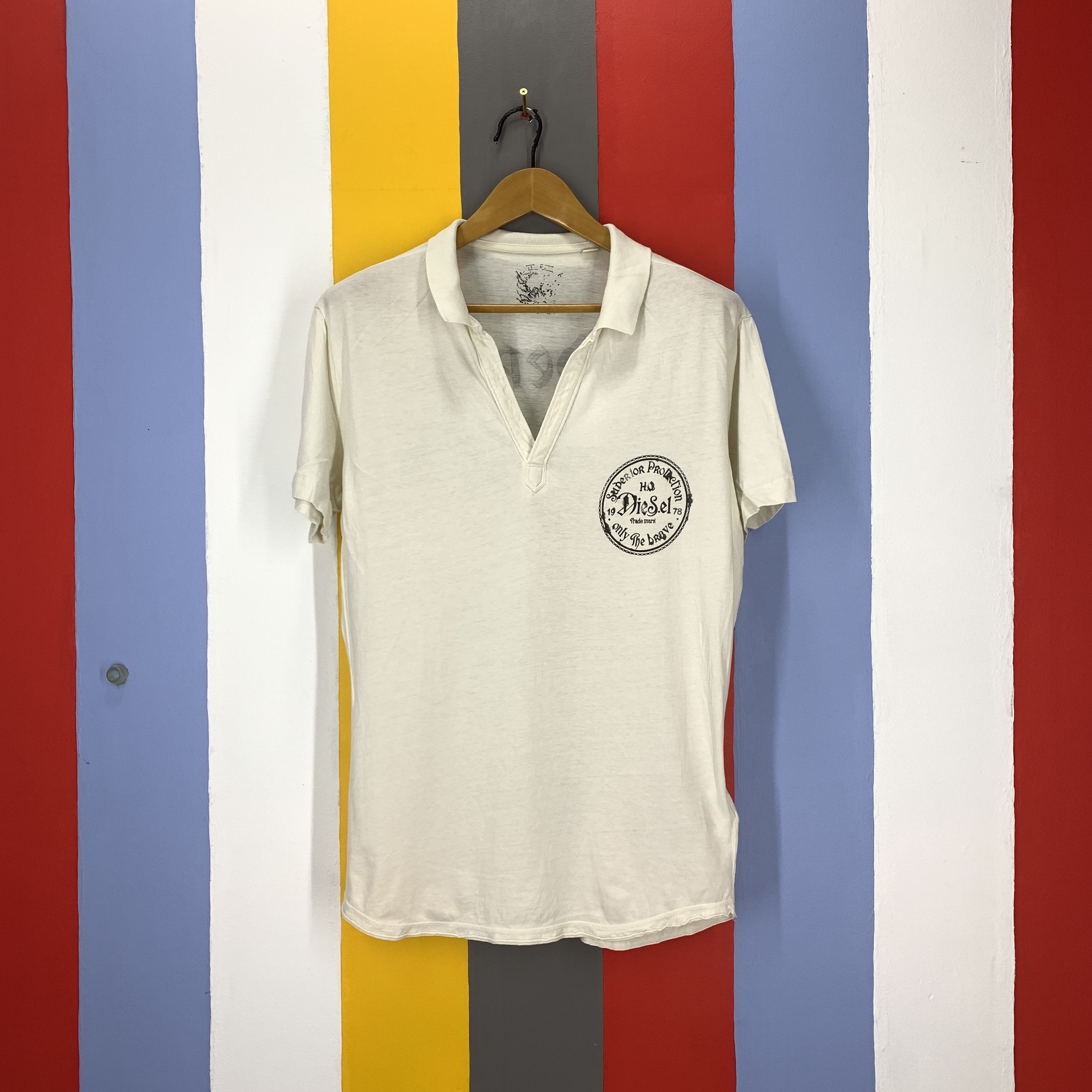 Diesel DIESEL Superior Protection Polo T Shirt #1807/07 Size US L / EU 52-54 / 3 - 4 Thumbnail