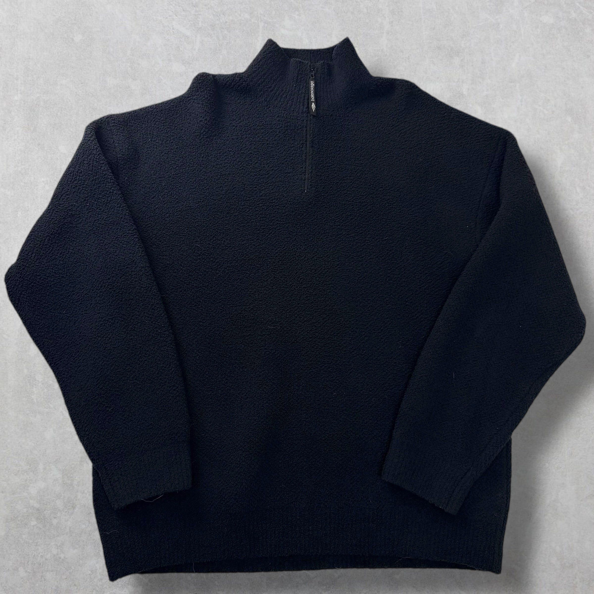 Balenciaga Balenciaga Quarter-zip Knit Sweater M (XXL) Size US XXL / EU 58 / 5 - 1 Thumbnail
