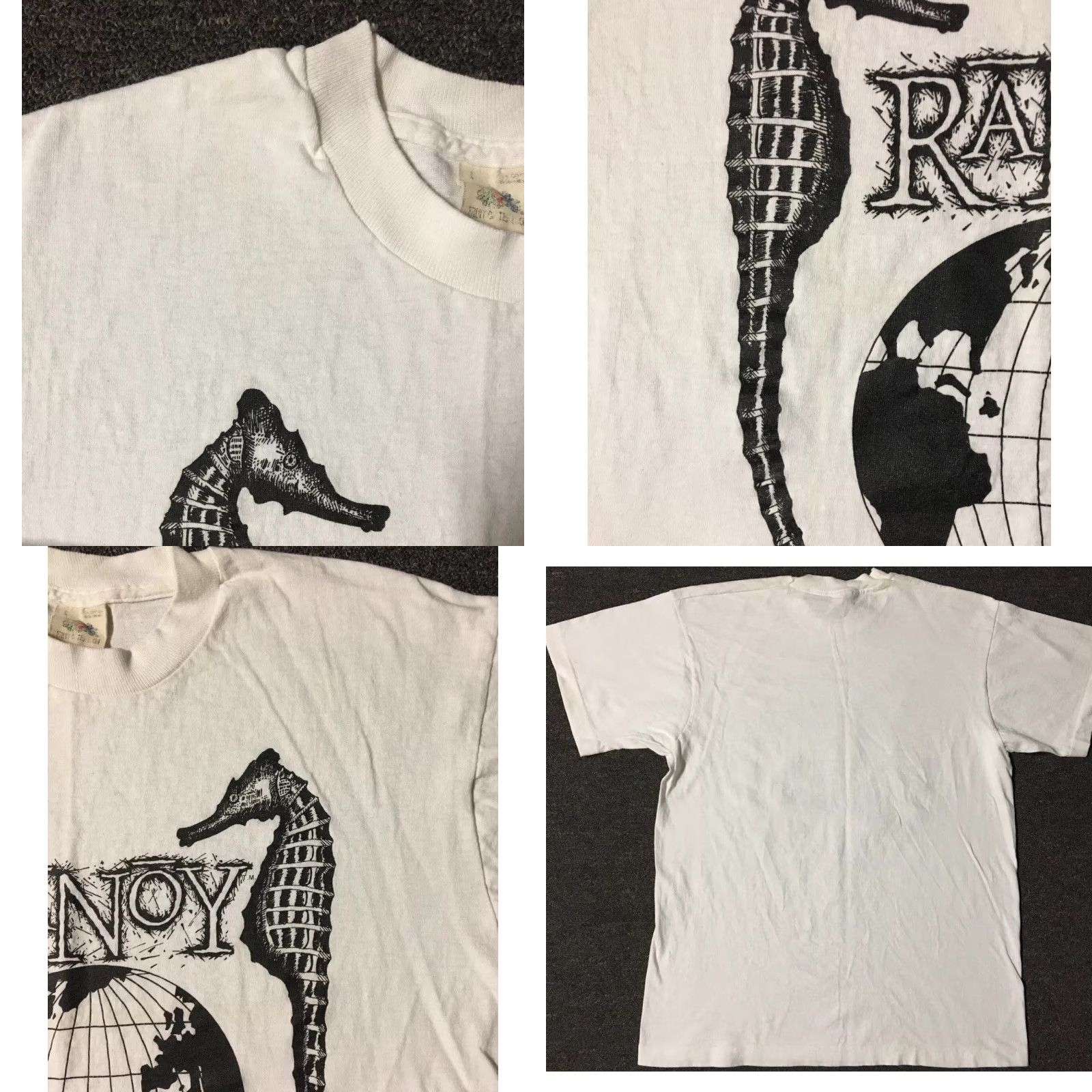 Quiksilver VINTAGE White 80s Ranoy Sand Wear Faded Shirt M Beach Surf Skate Grunge OP 90s Nike T-Shirt Mens Graphic Tee USA Ocean Pacific Billabong Hurley Wave Size US M / EU 48-50 / 2 - 8 Thumbnail