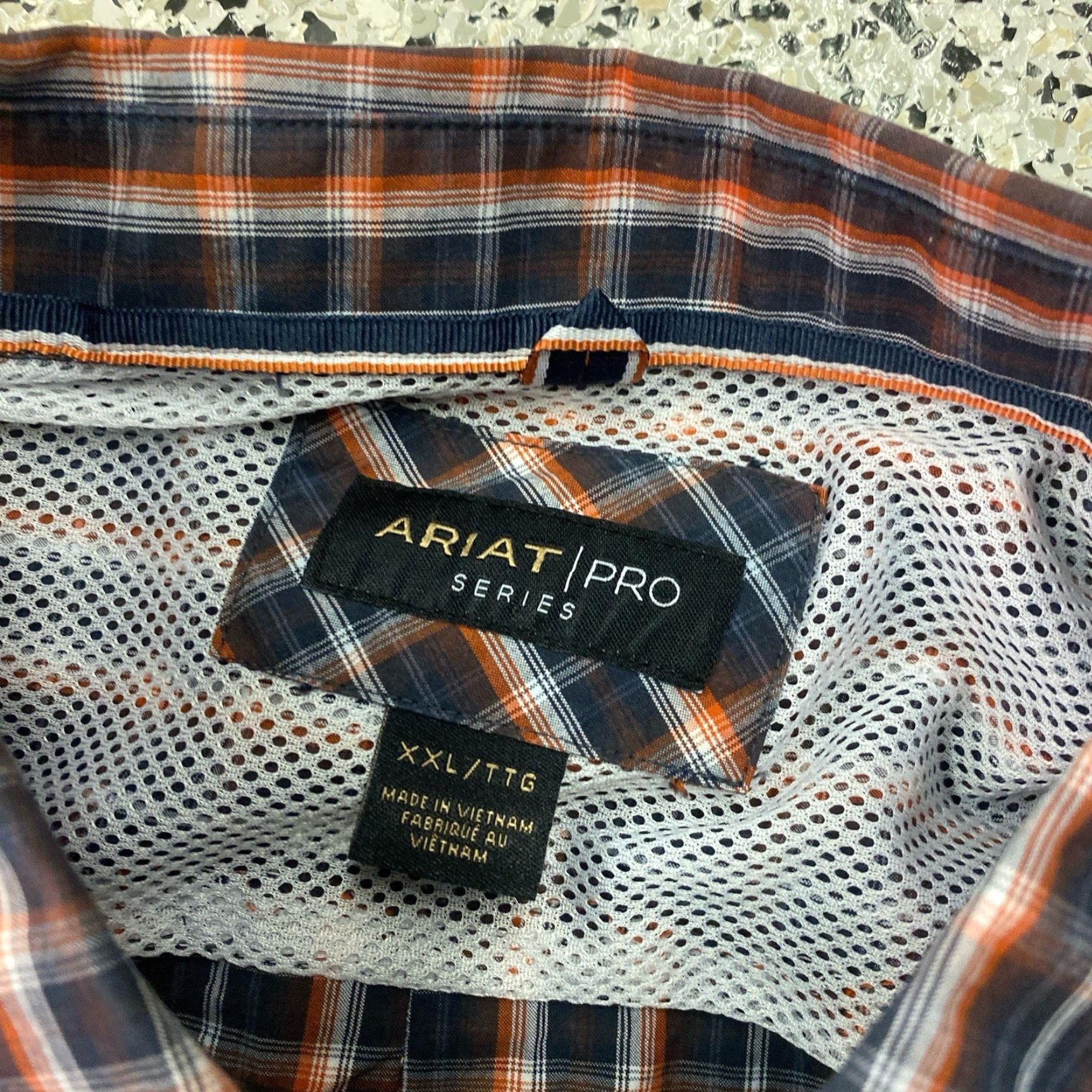 Ariat Ariat Pro Series Shirt Mens XXL Blue Plaid Button-Down Long Sleeve Western Shirt Size US XXL / EU 58 / 5 - 2 Thumbnail