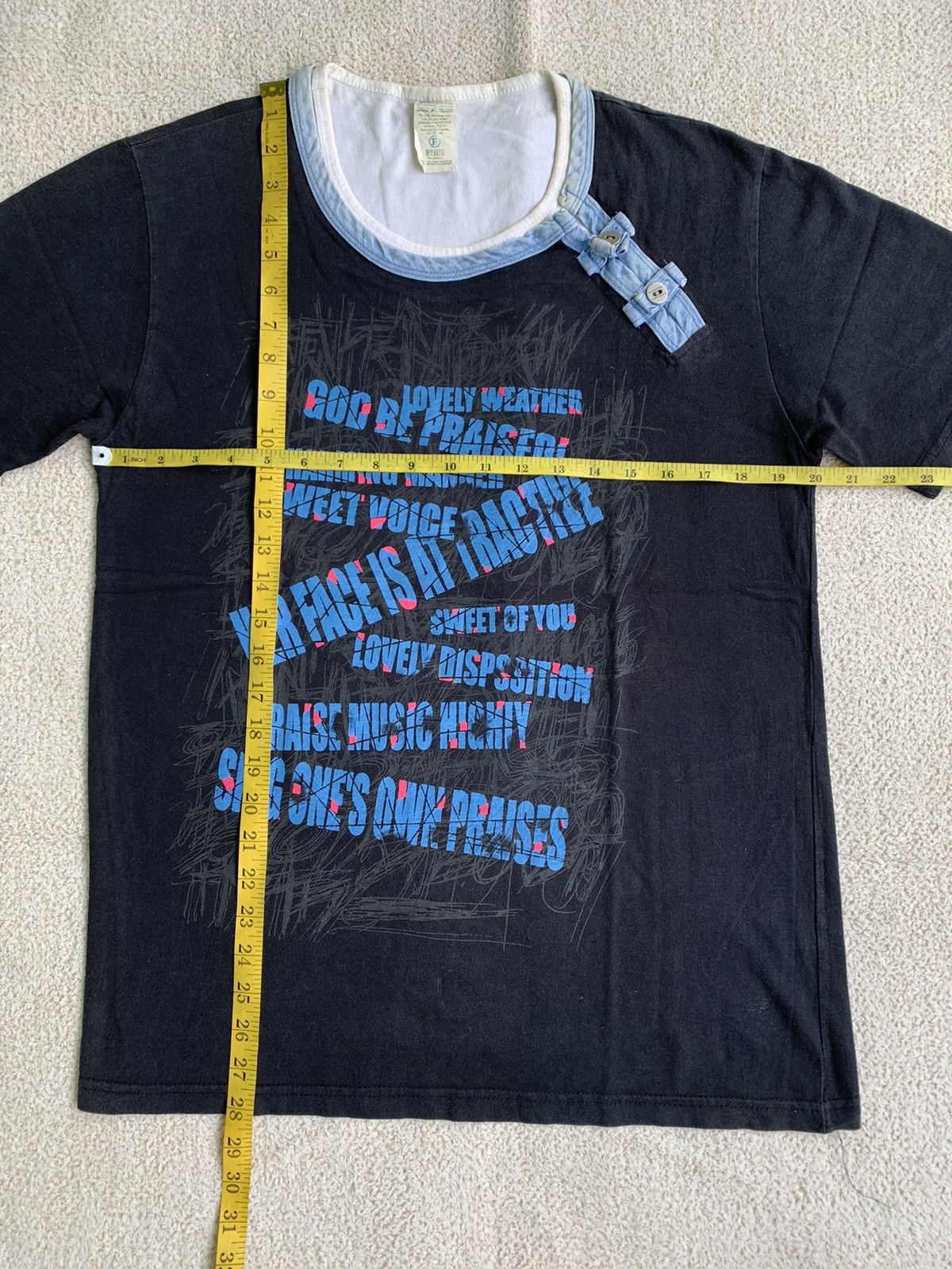 If Six Was Nine × Japanese Brand × Le Grande Bleu (L.G.B.) Poem Tshirt Donsin Japanese brand Size US M / EU 48-50 / 2 - 6 Thumbnail