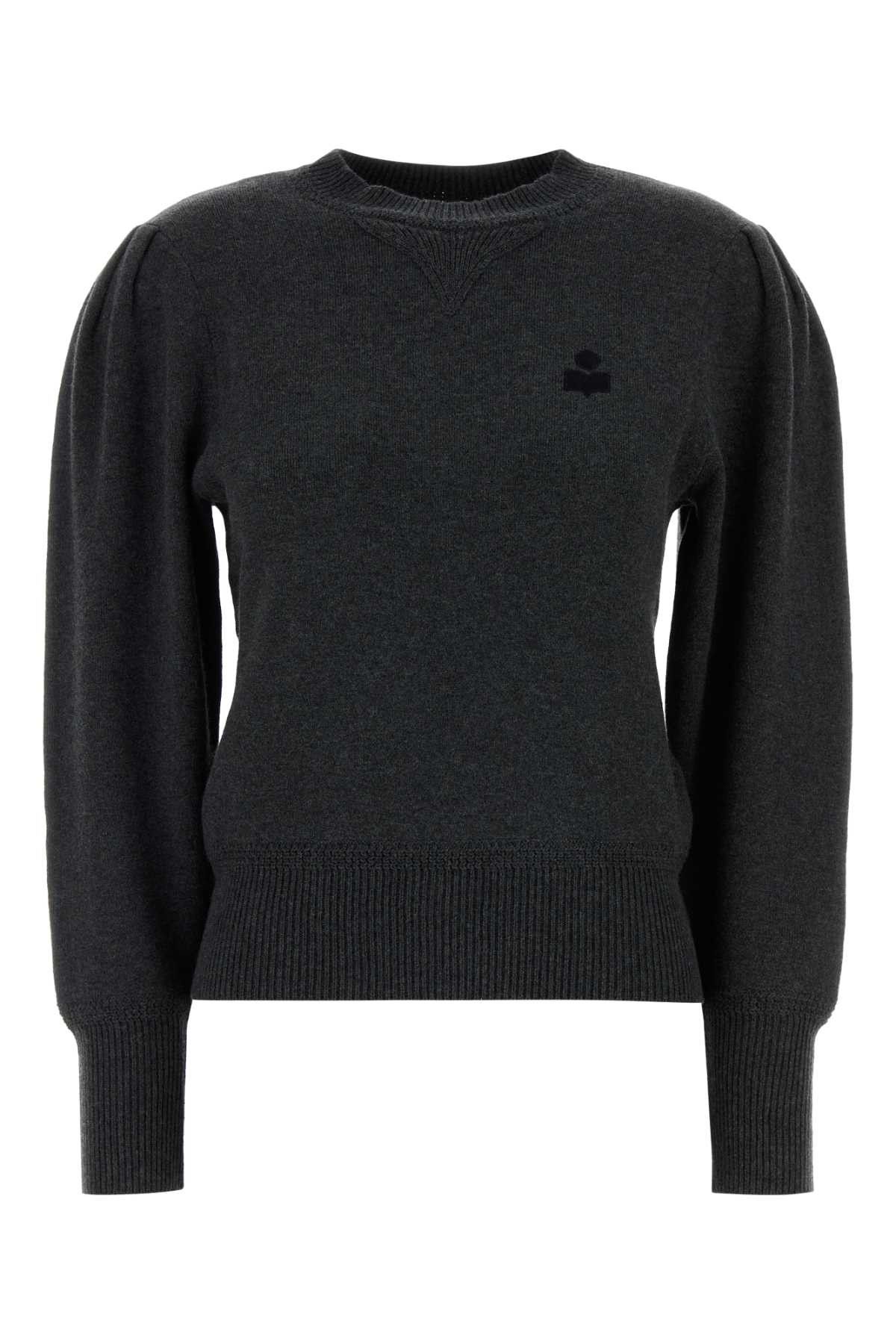 Isabel Marant Etoile Charcoal Stretch Cotton Blend Kelaya Sweater Size M / US 6-8 / IT 42-44 - 1 Thumbnail
