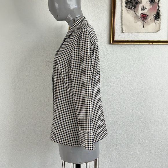 Aquascutum Aquascutum London Houndstooth Button Front Shirt Navy Olive Size L / US 10 / IT 46 - 5 Thumbnail