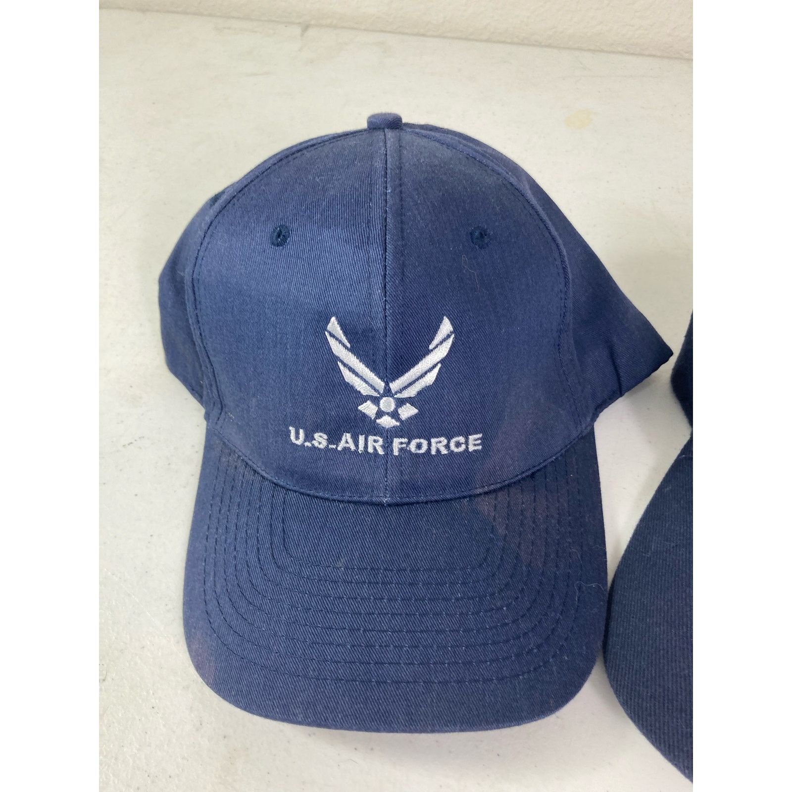 Other US Air Force USAF Baseball Military Hat Lot of 2 Hats Cap Size ONE SIZE - 2 Thumbnail