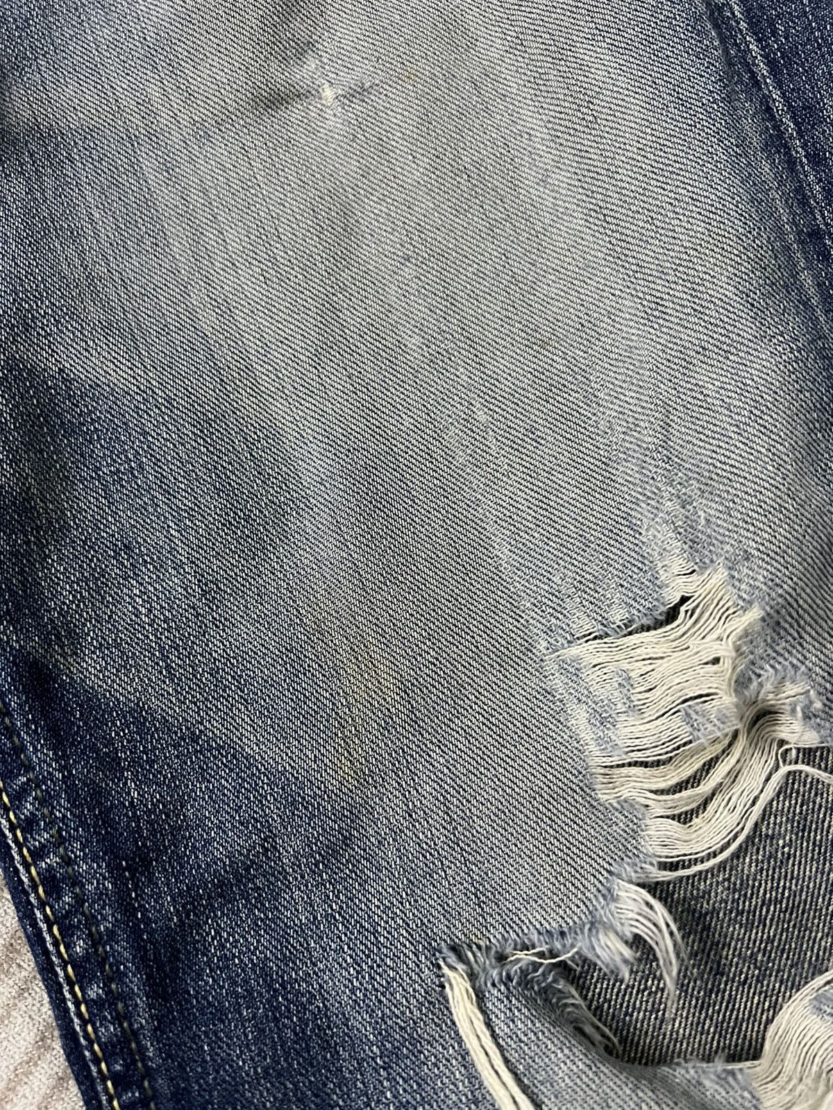 Japanese Brand × Jean × Lee 💥Flare💥Vintage Lee Rider Distressed Jean Size US 31 - 13 Thumbnail
