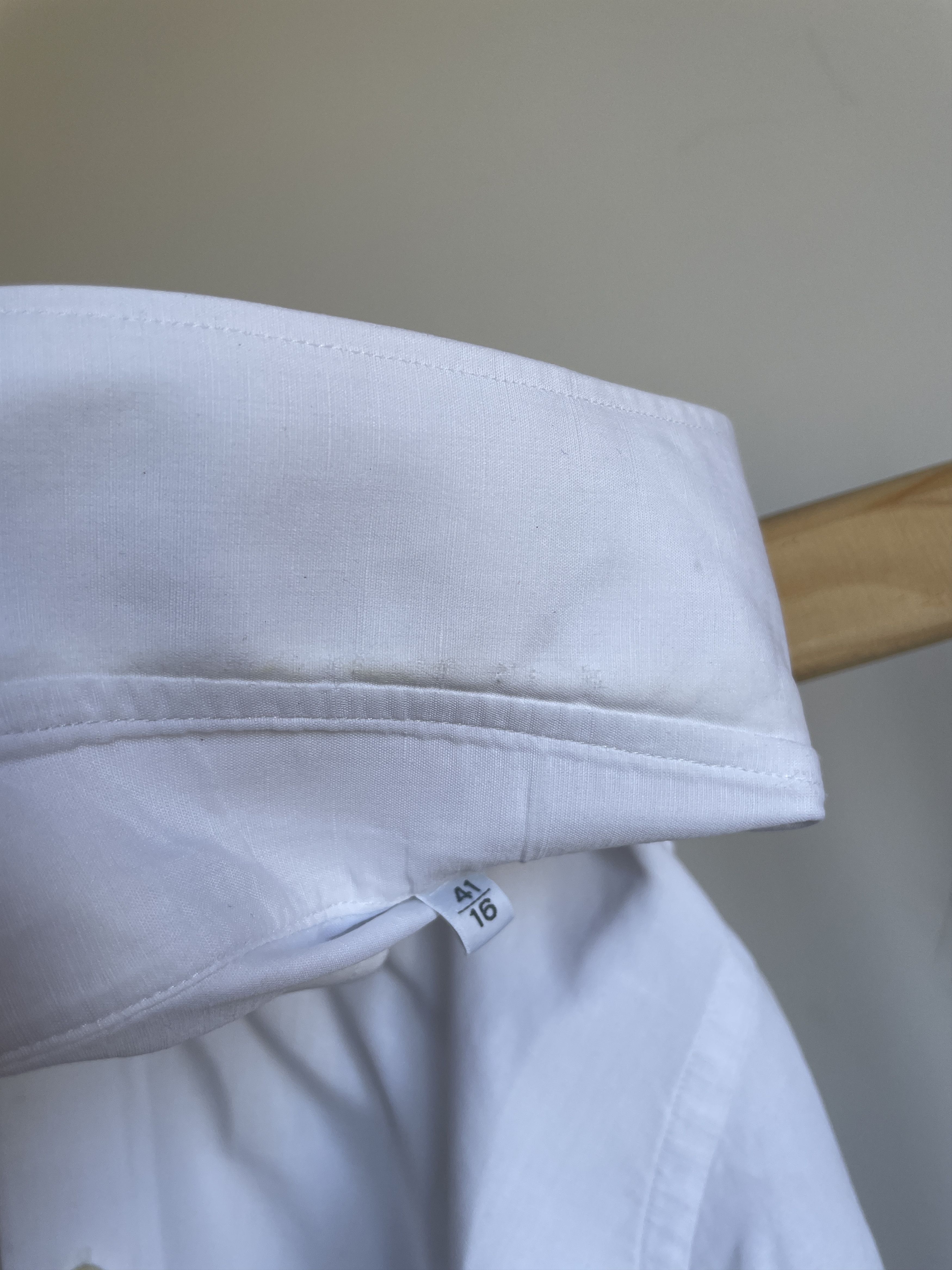 Ermenegildo Zegna Ermenegildo Zegna Cotton/Linen Slim Fit Dress Shirt Size 41 Size 38R - 8 Thumbnail