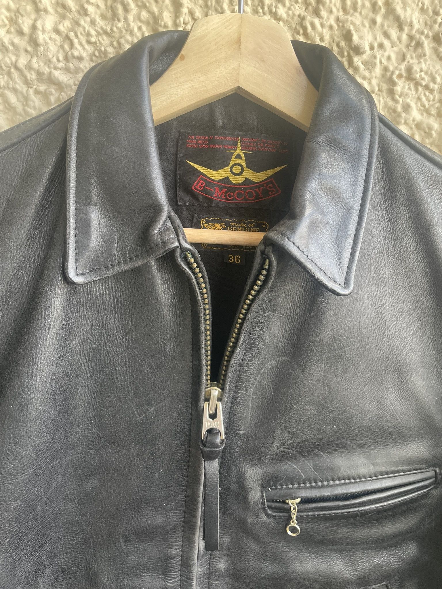 Other B-McCOY's steerhide leather jacket Size US S / EU 44-46 / 1 - 3 Thumbnail