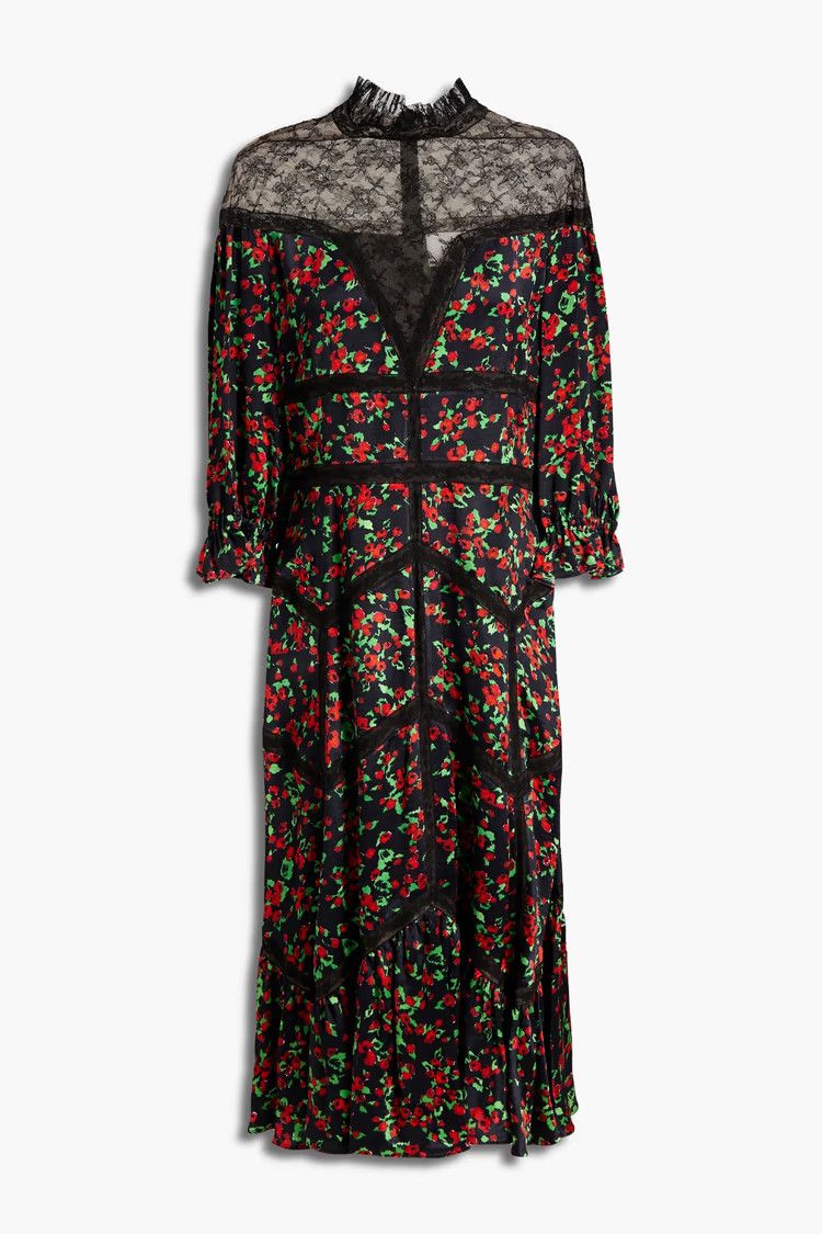 Valentino o1y0226 Midi Dress in Multicolor Size S / US 4 / IT 40 - 1 Thumbnail