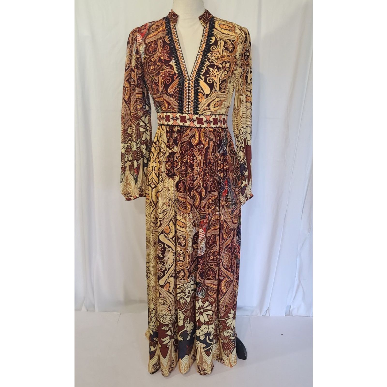 Anthropologie Anthropologie Bhanuni By Jyoti Floral Ronika Maxi Dress US 2 Size XS / US 0-2 / IT 36-38 - 5 Thumbnail