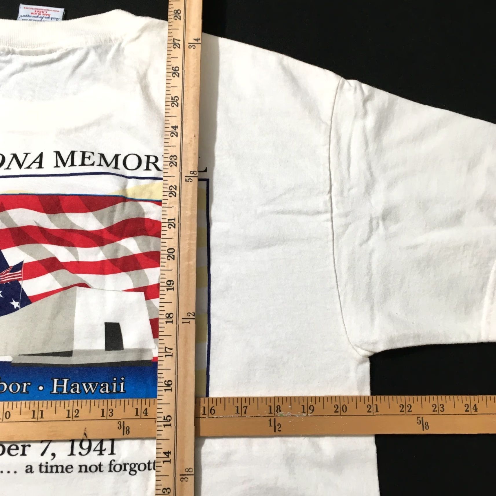 Vintage VINTAGE Arizona Memorial T-Shirt Mens Size L White Short Sleeve Crew Neck Graphic Print Shirt Men Size US L / EU 52-54 / 3 - 3 Thumbnail