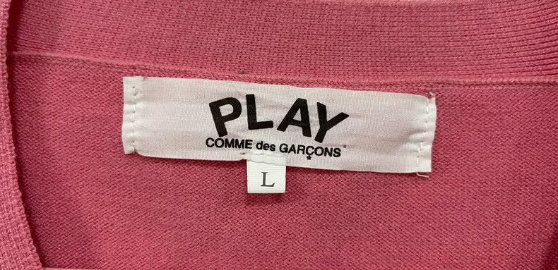 Comme des Garcons Comme Des Garcons Pink wool cardigan Size L / US 10 / IT 46 - 3 Thumbnail