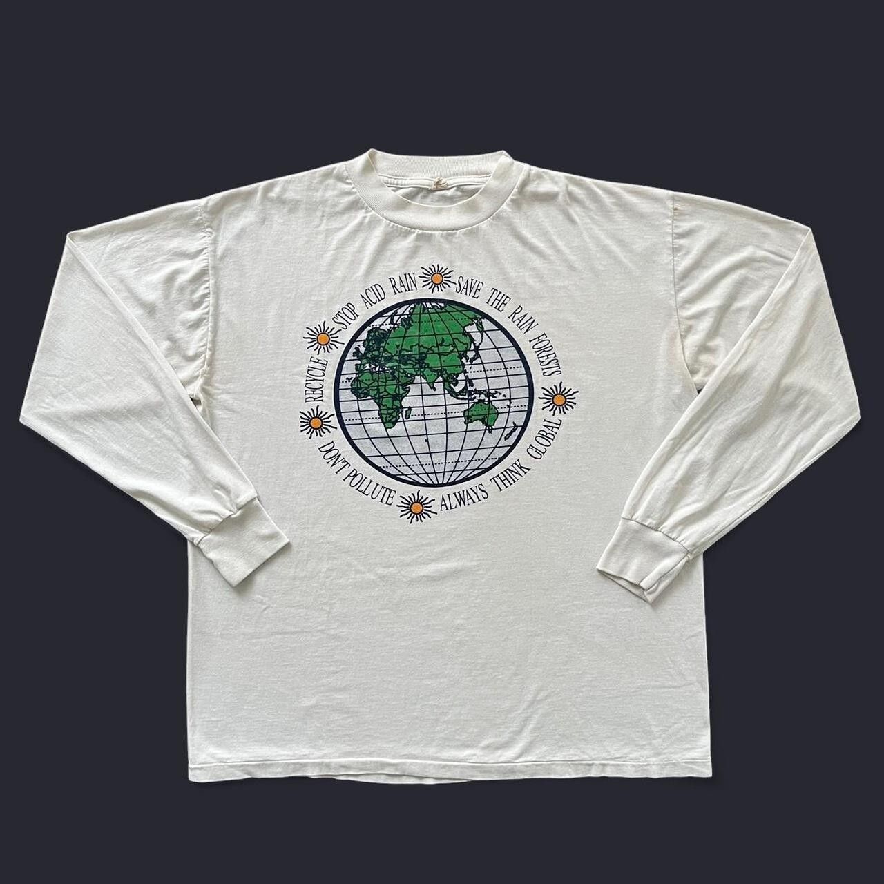 Vintage vtg Save the Environment Nature Long Sleeve Tee Shirt Size US L / EU 52-54 / 3 - 1 Thumbnail