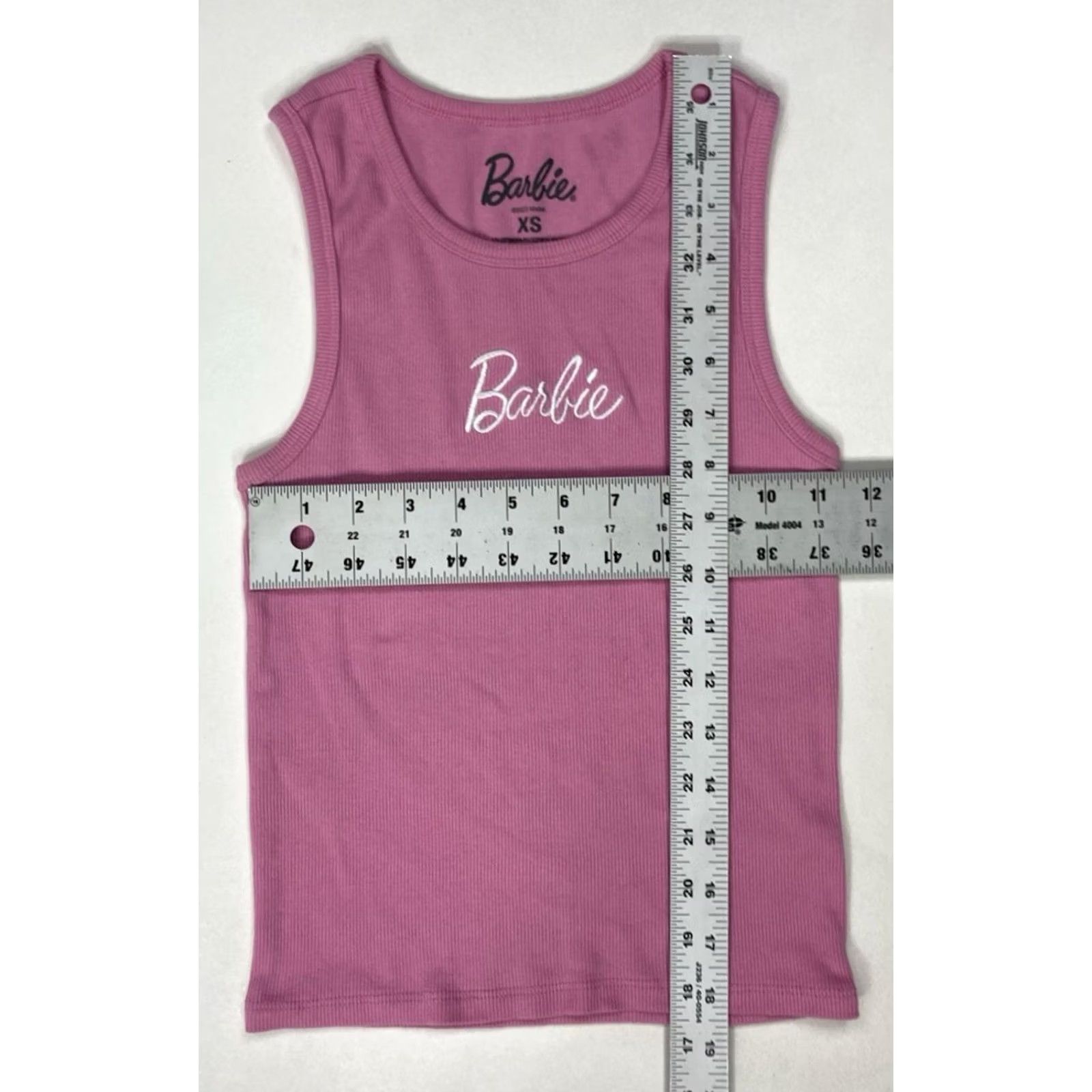 Vintage VINTAGE Barbie Crop Tank Top T-shirt Women XS Pink Size XS / US 0-2 / IT 36-38 - 5 Thumbnail