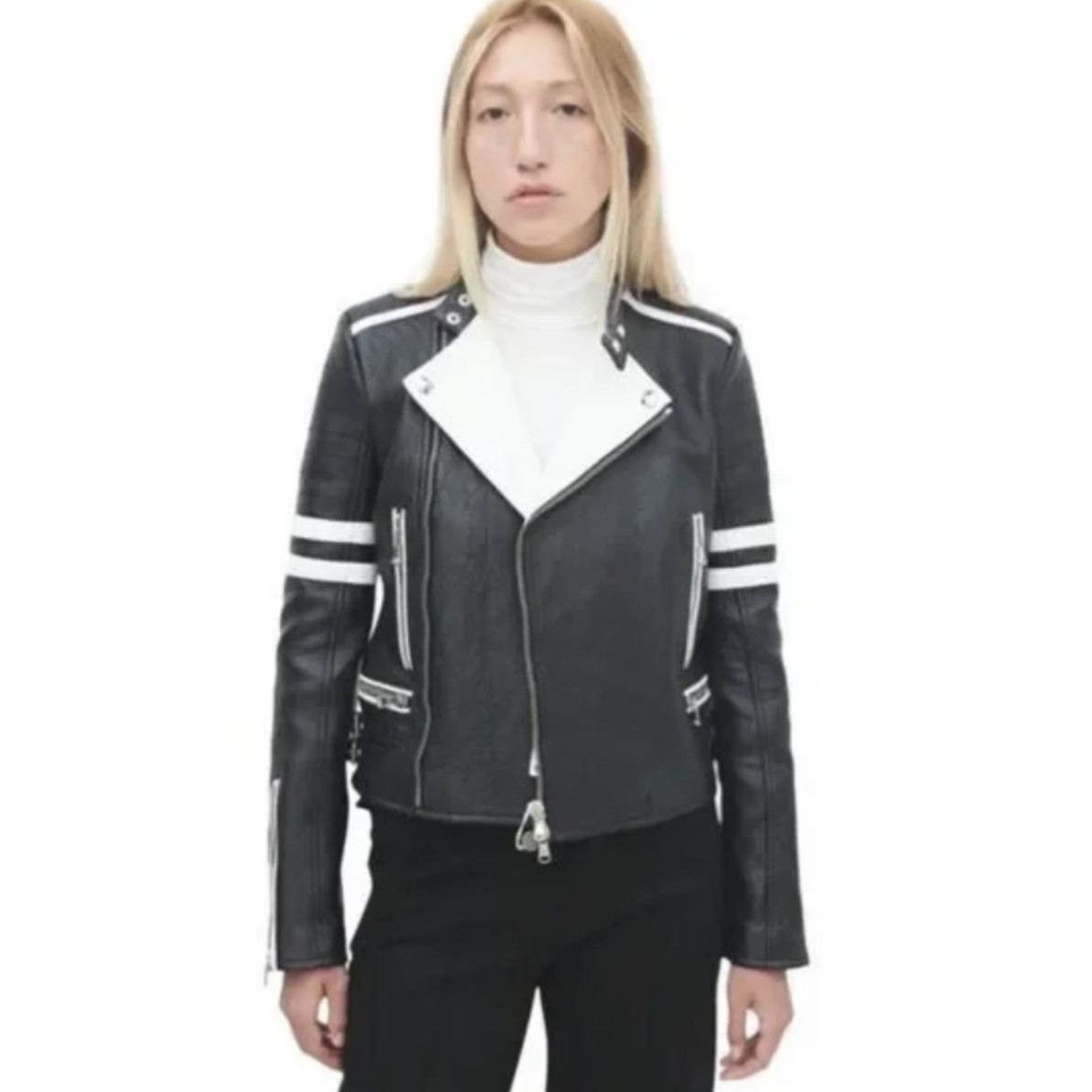 Diesel Diesel black gold moto bullhide leather jacket Size S / US 4 / IT 40 - 9 Thumbnail