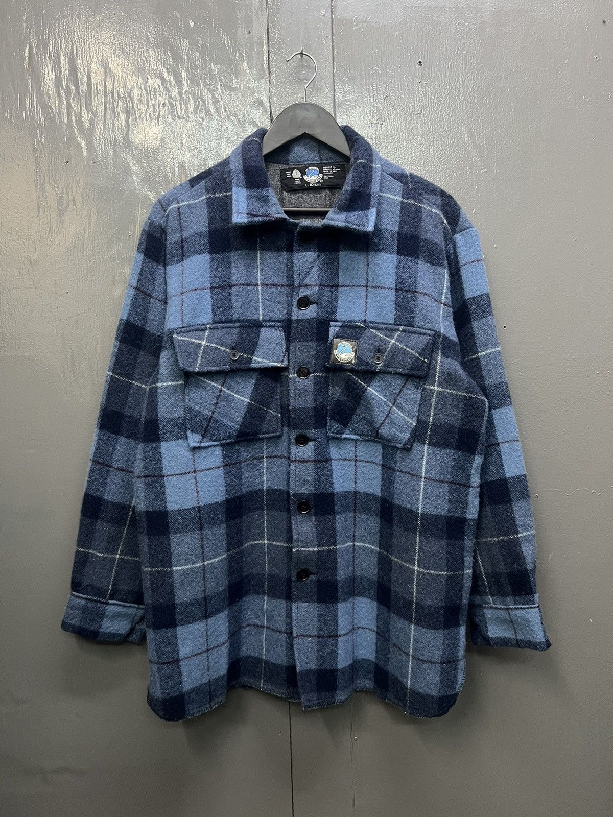 Vintage Vintage The Original Swanndri Pure New Wool Shirt Size US L / EU 52-54 / 3 - 1 Thumbnail