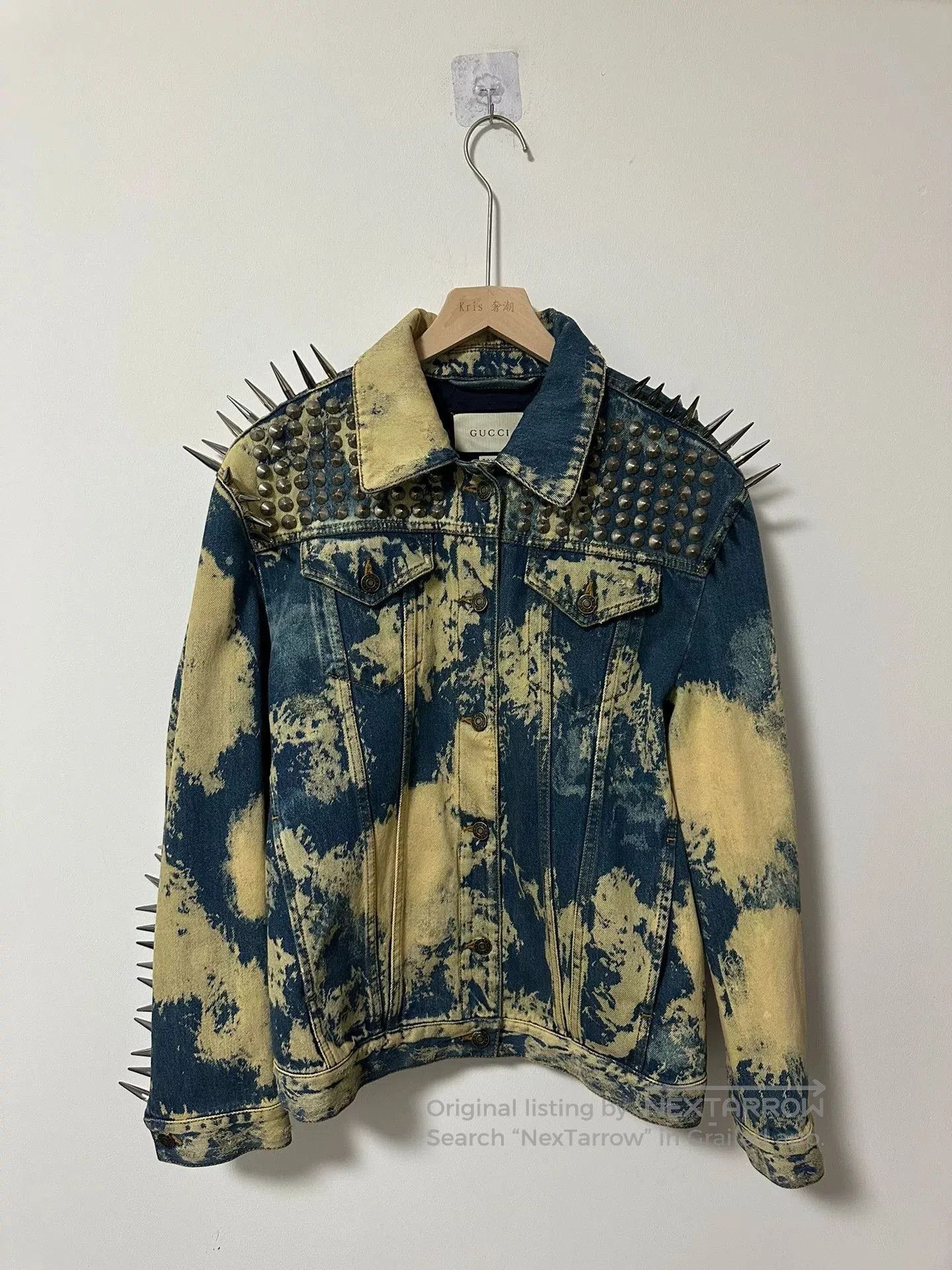 Gucci punk denim jacket with studs and tie. Size US M / EU 48-50 / 2 - 1 Thumbnail