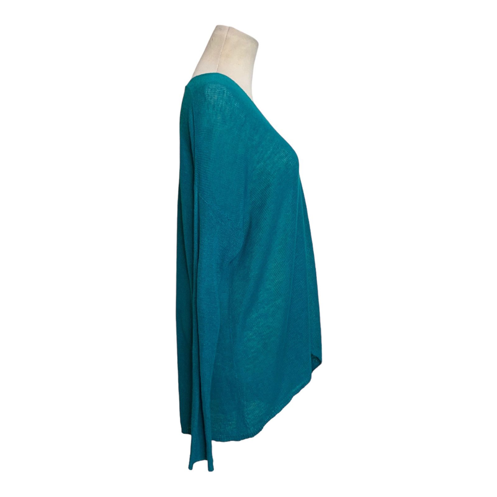 Eileen Fisher Eileen Fisher teal lightweight V neck sweater Size S Size S / US 4 / IT 40 - 6 Thumbnail