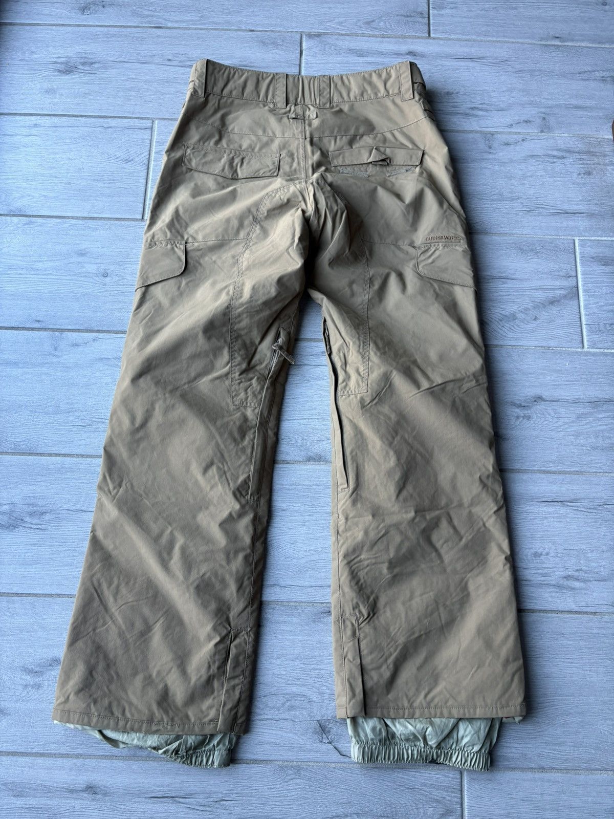 Quiksilver Y2K QUICKSILVER SNOWBOARDING BEIGE PANTS ADJUSTABLE WAIST Size US 32 / EU 48 - 3 Thumbnail